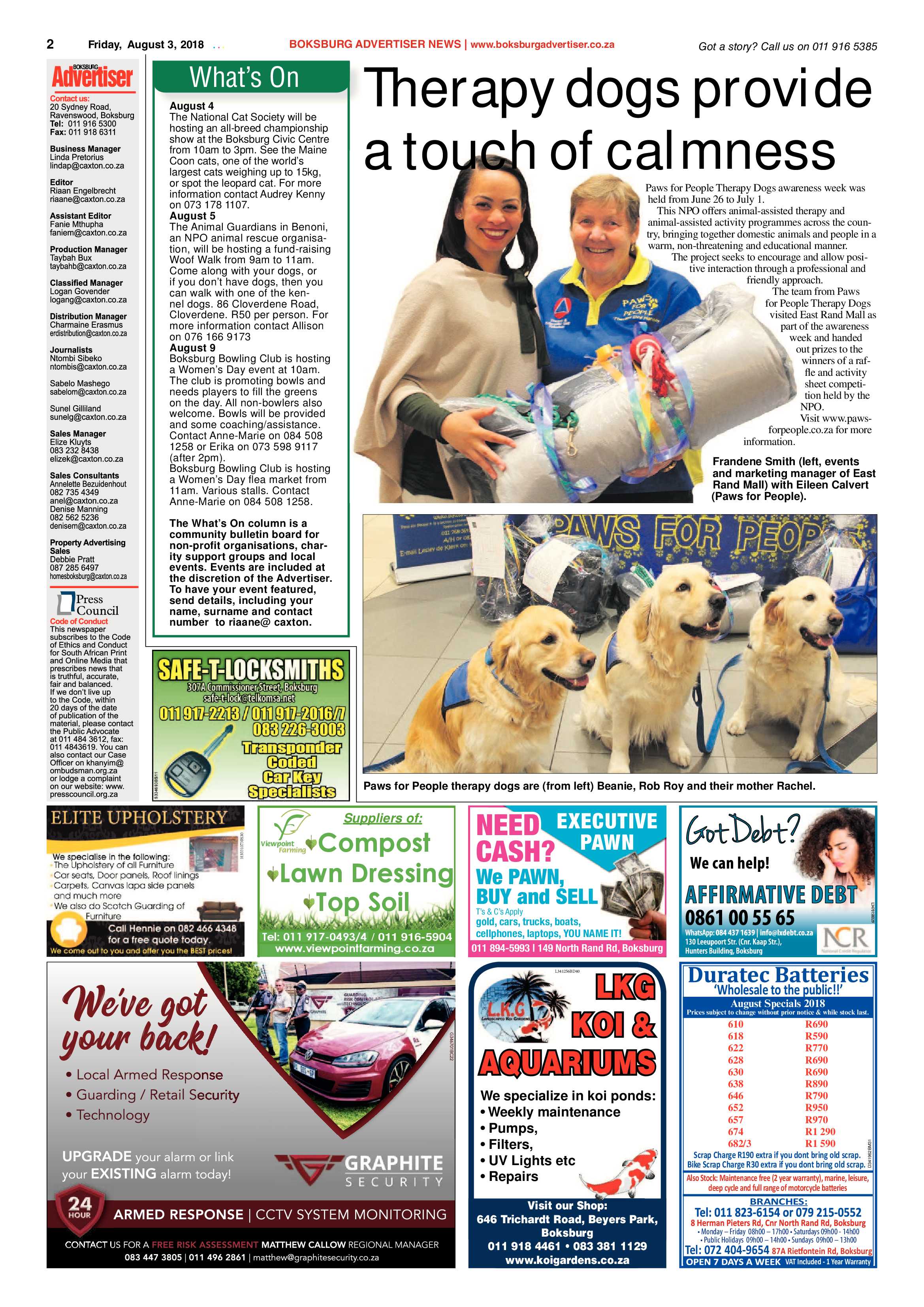 Boksburg Advertiser 31 July 2018 page 2
