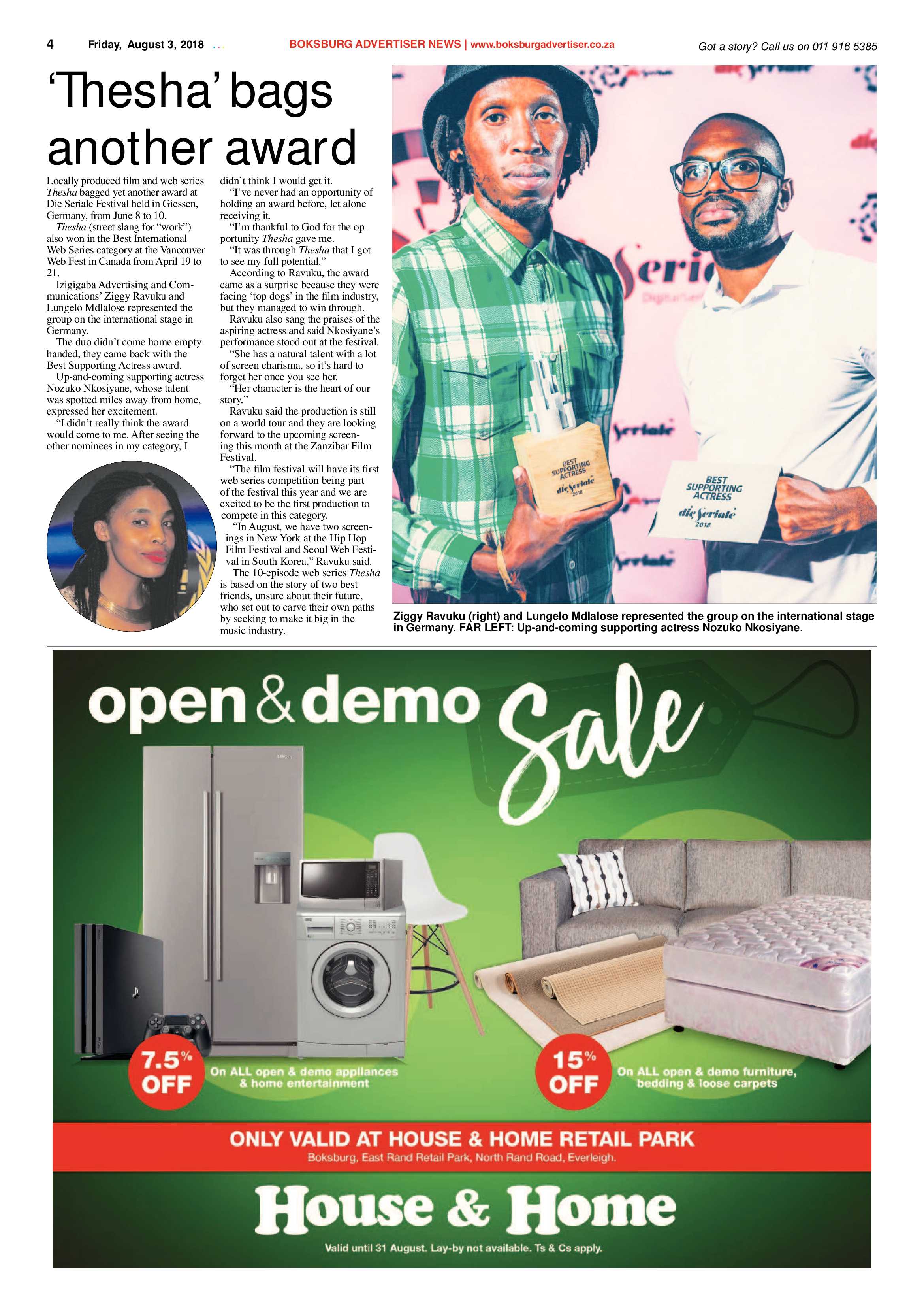 Boksburg Advertiser 31 July 2018 page 4