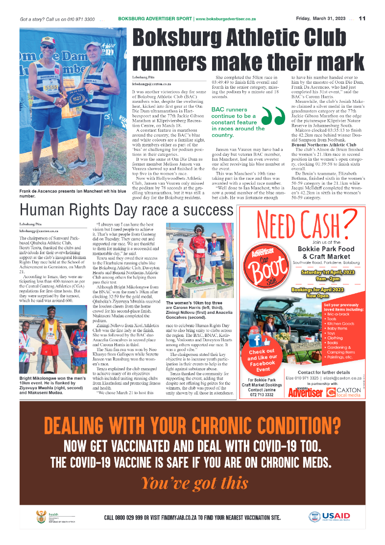 Boksburg Advertiser 31 March 2023 page 11