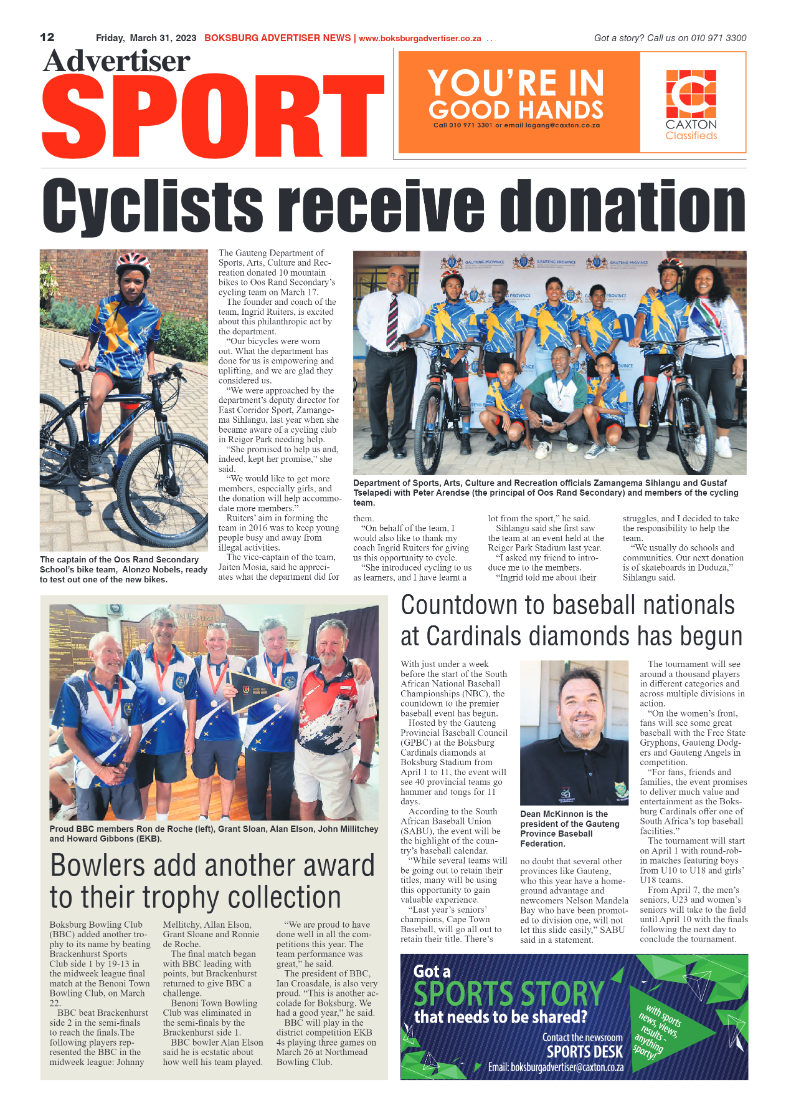 Boksburg Advertiser 31 March 2023 page 12