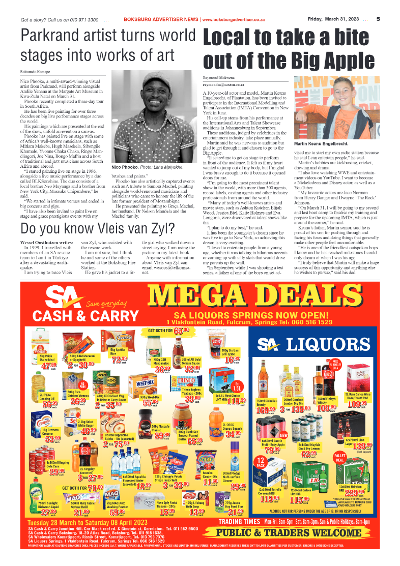 Boksburg Advertiser 31 March 2023 page 5