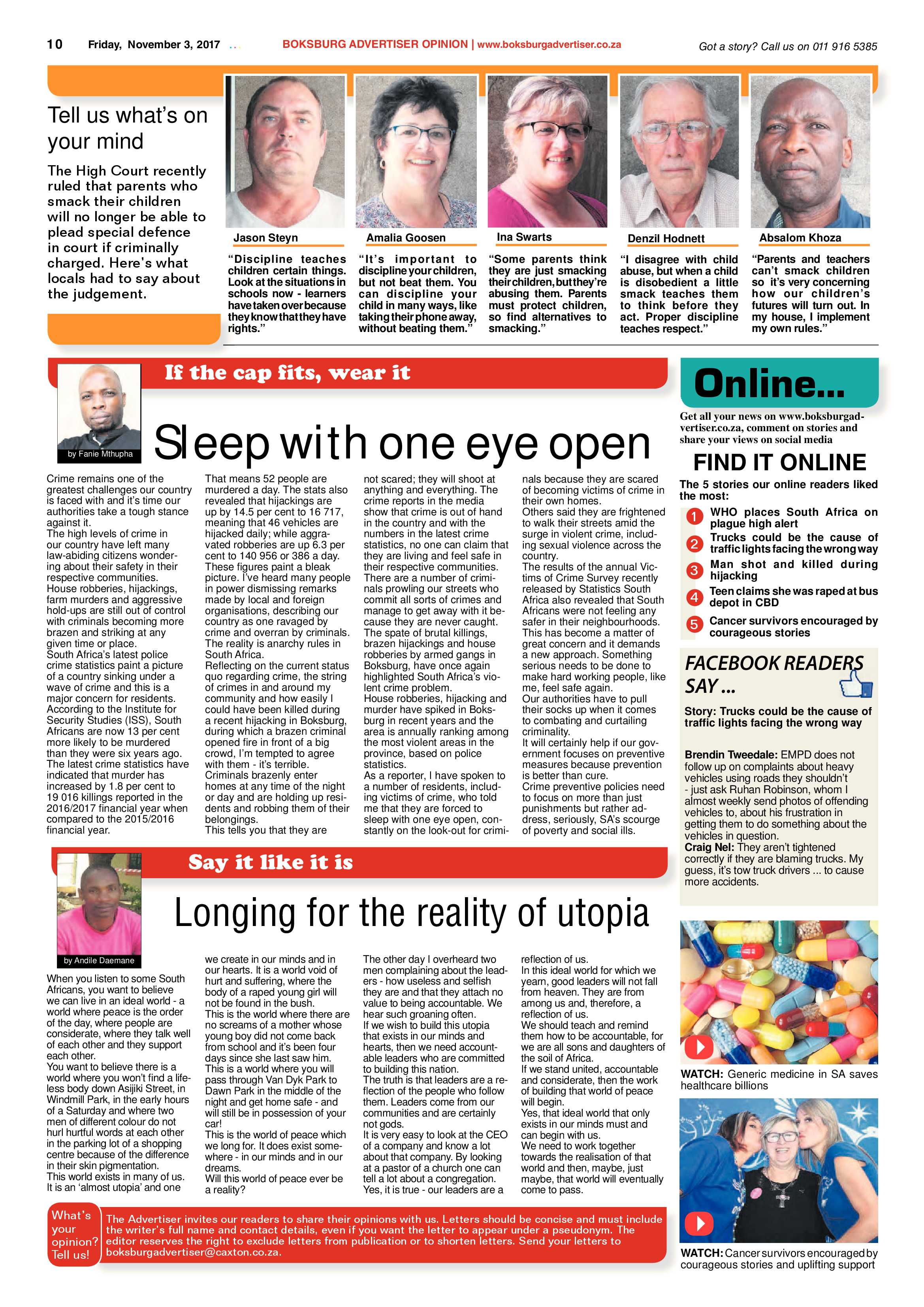 Boksburg Advertiser 31 October 2017 page 10