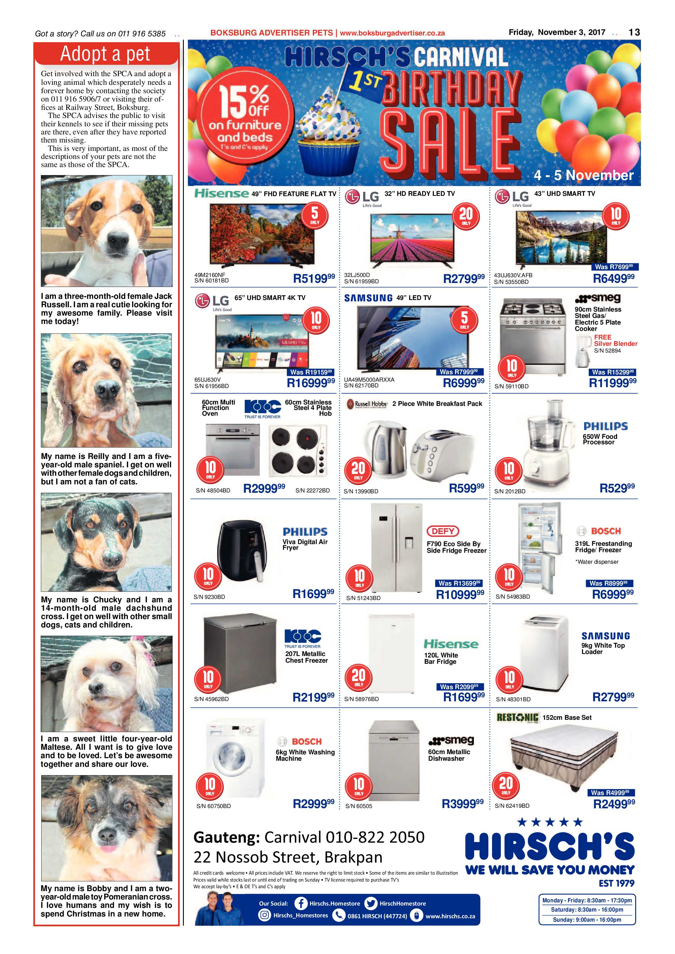 Boksburg Advertiser 31 October 2017 page 13