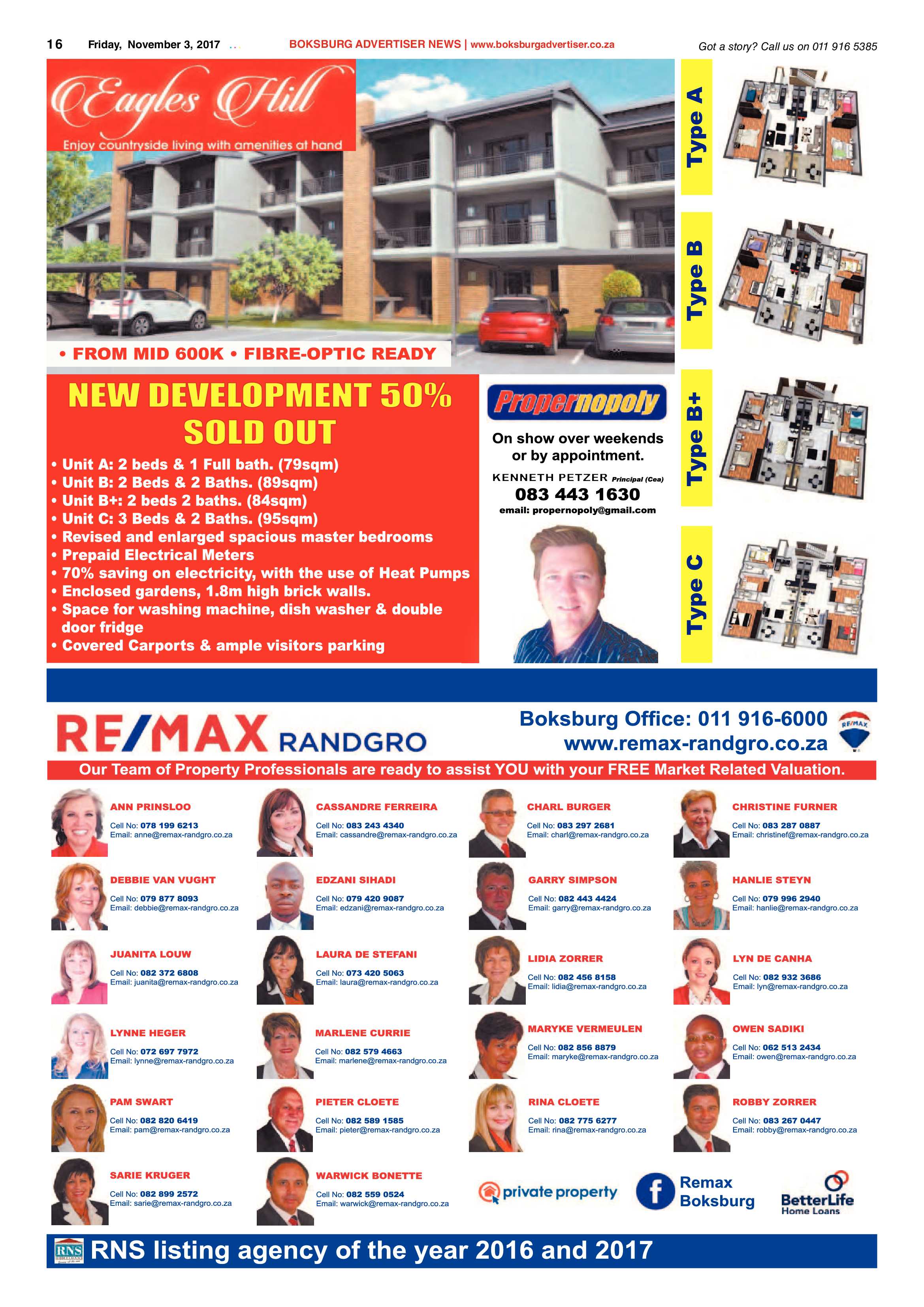 Boksburg Advertiser 31 October 2017 page 16
