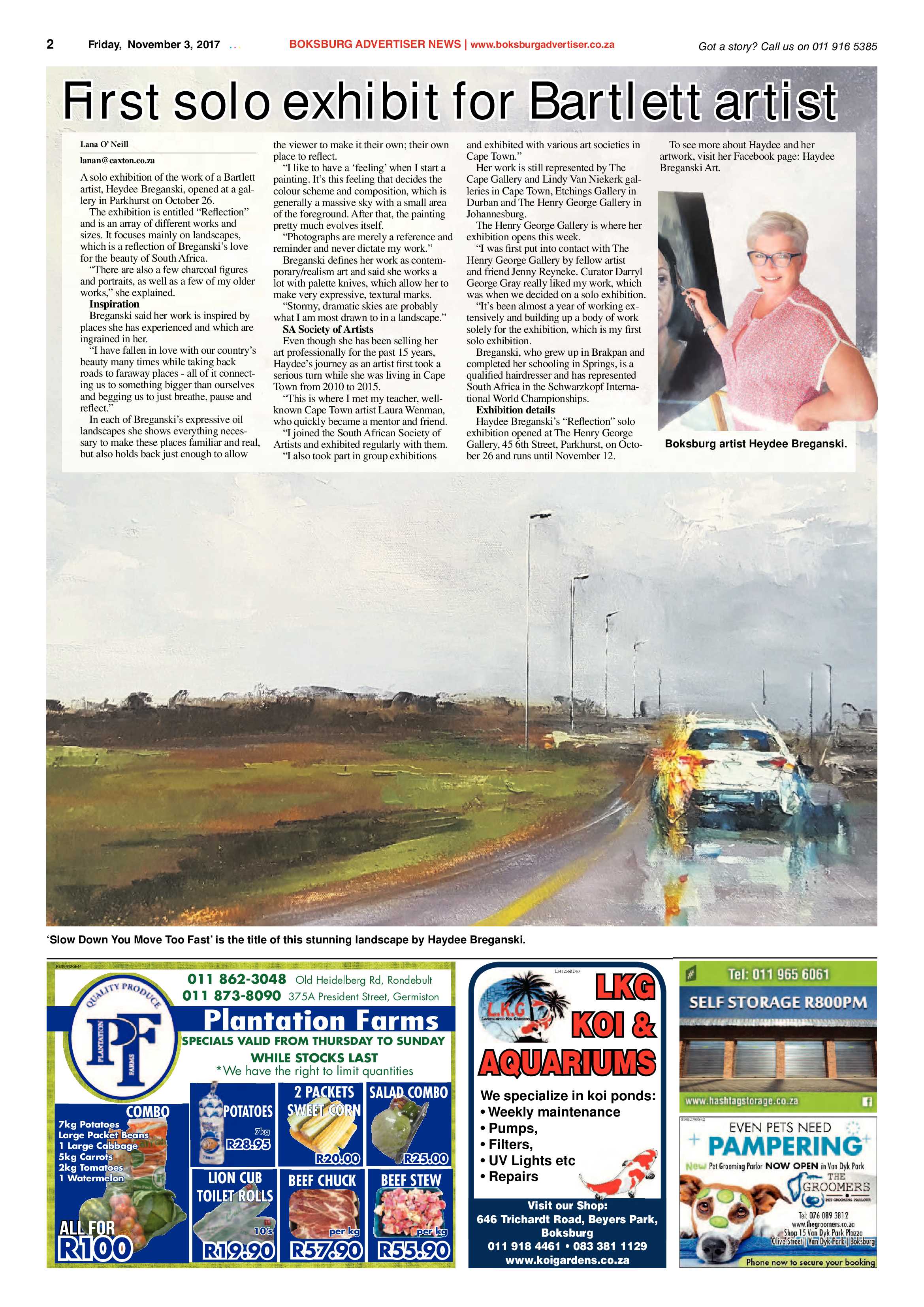 Boksburg Advertiser 31 October 2017 page 2