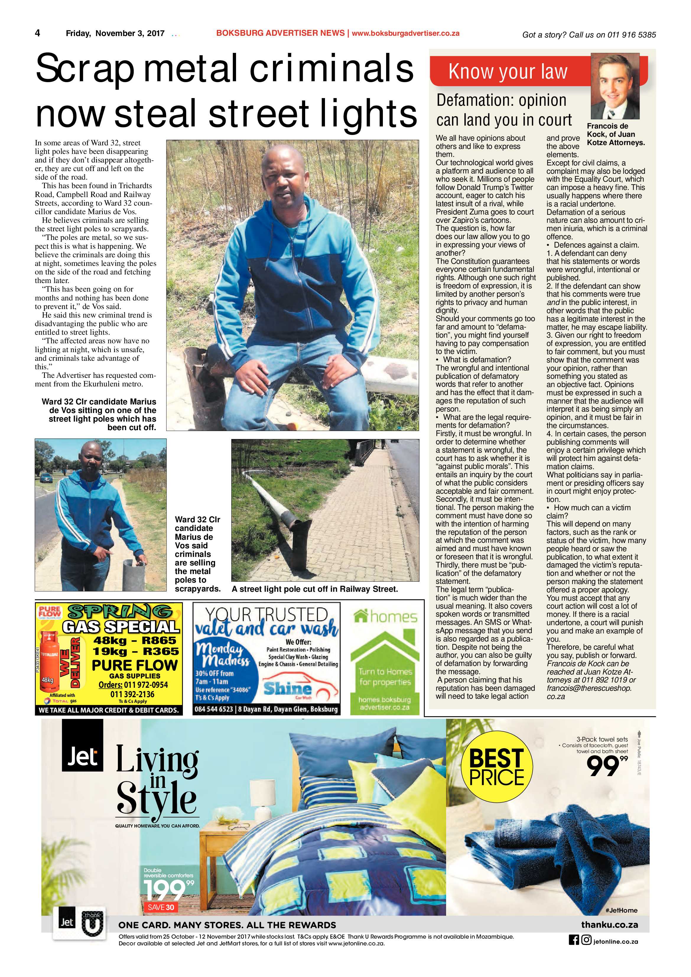 Boksburg Advertiser 31 October 2017 page 4