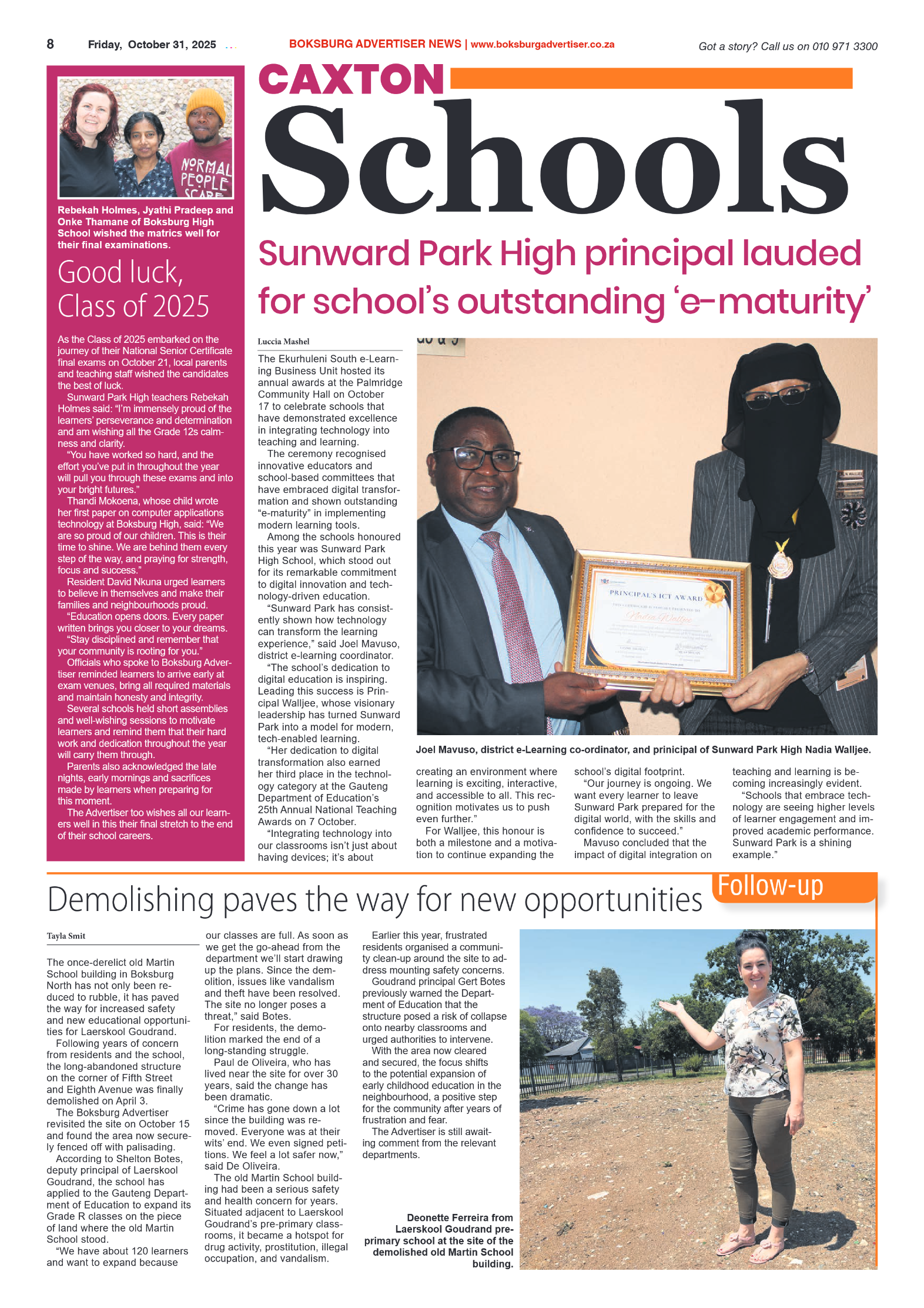 Boksburg Advertiser 31 October 2025 page 10