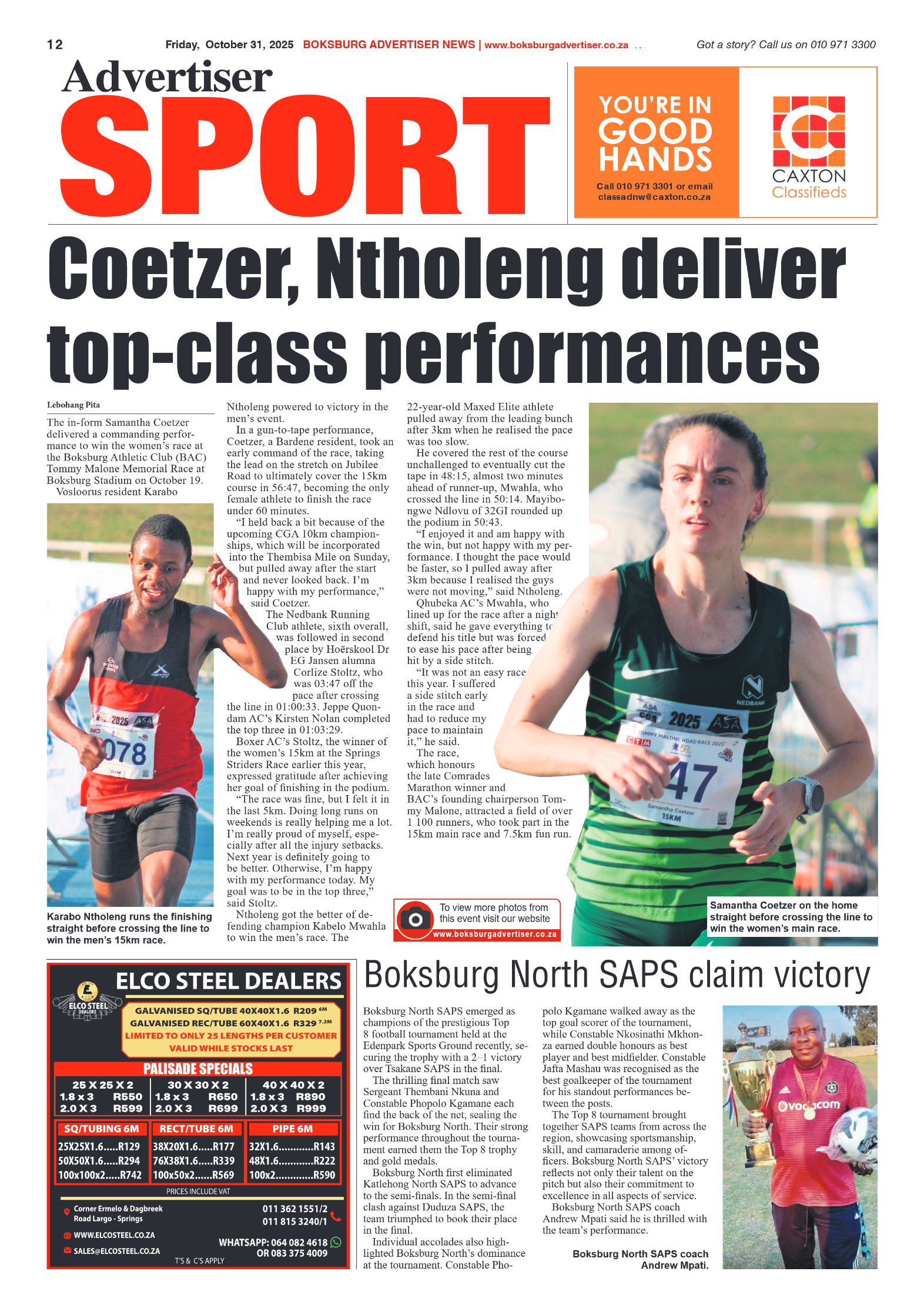 Boksburg Advertiser 31 October 2025 page 14