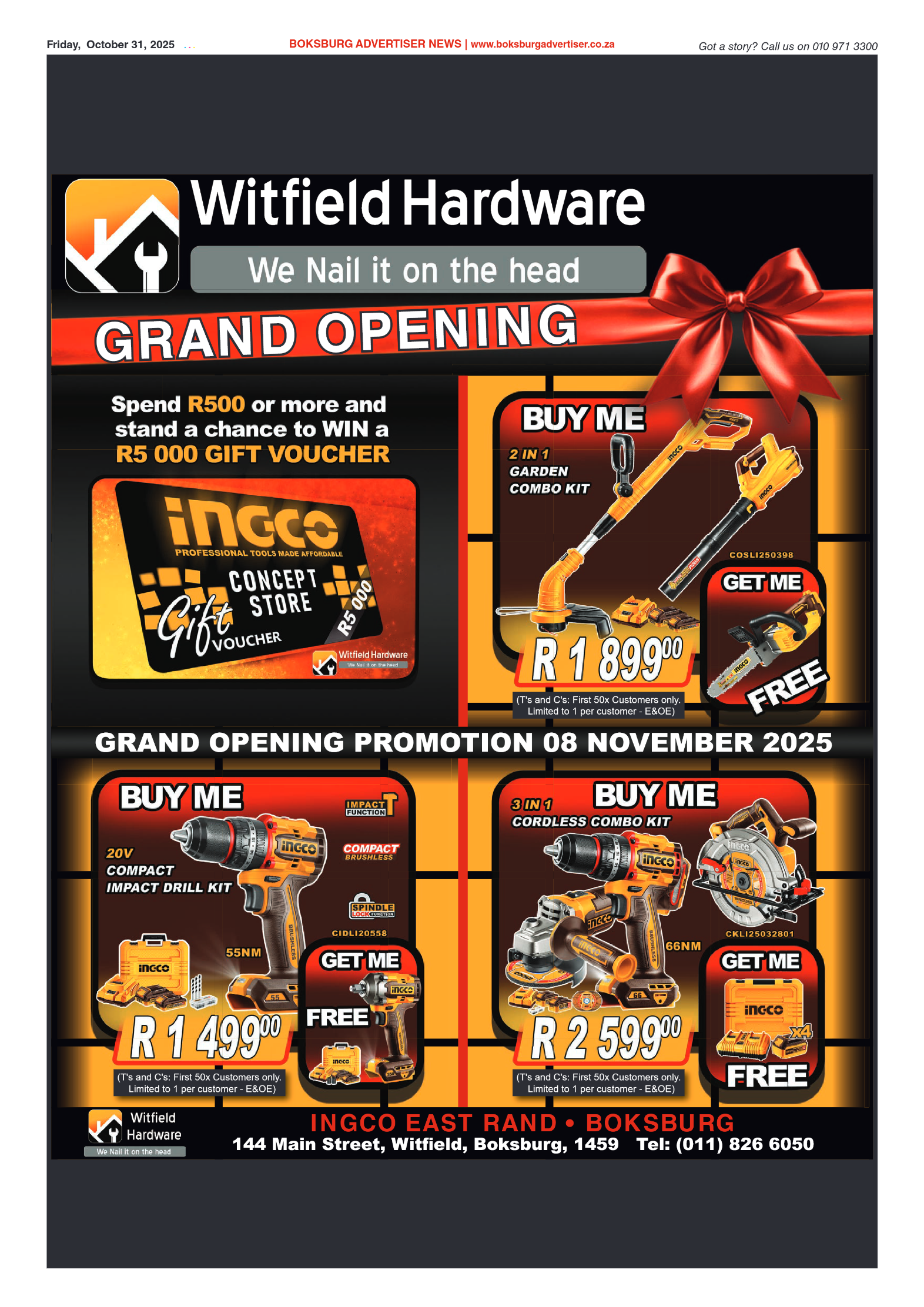 Boksburg Advertiser 31 October 2025 page 16