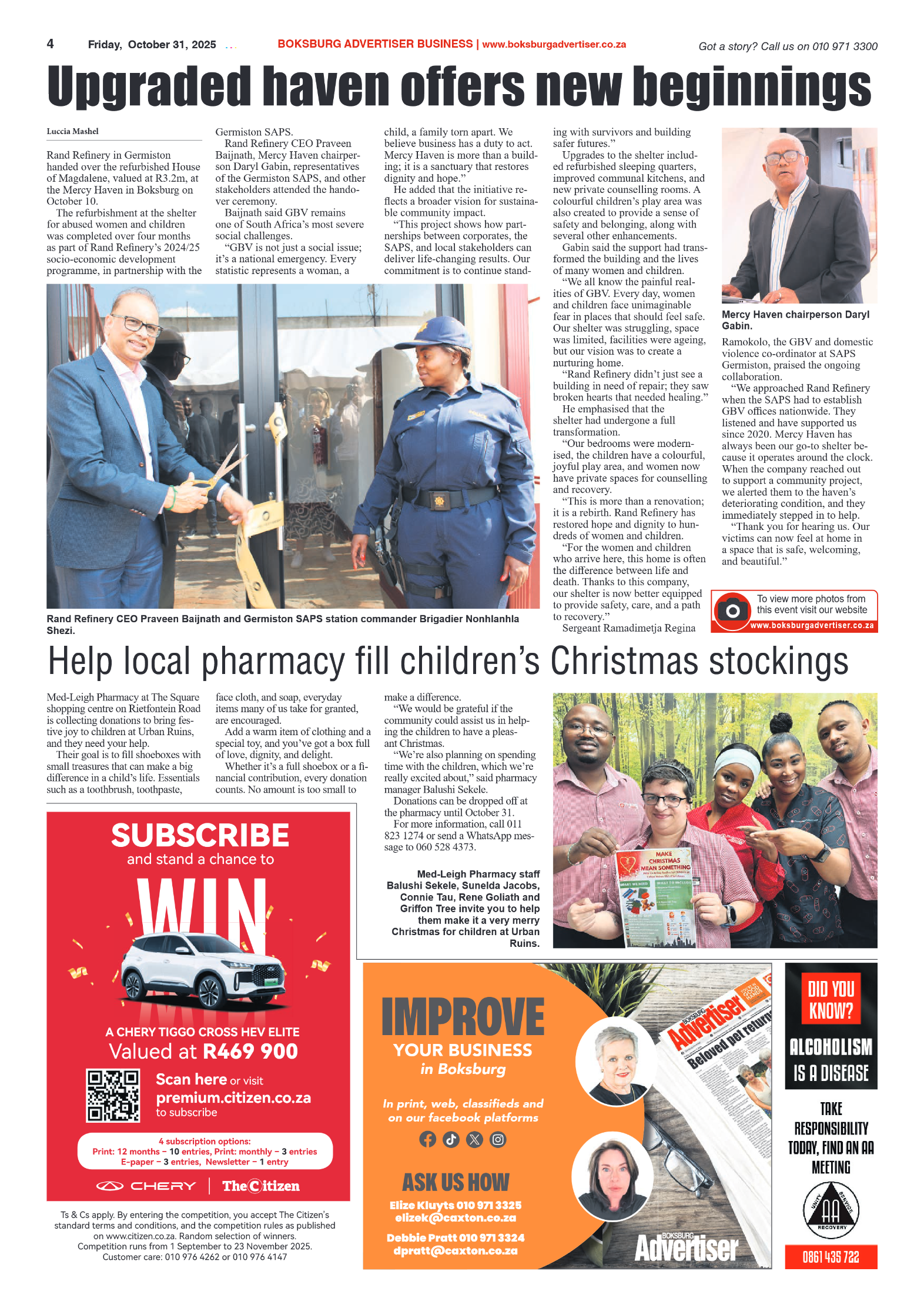 Boksburg Advertiser 31 October 2025 page 6