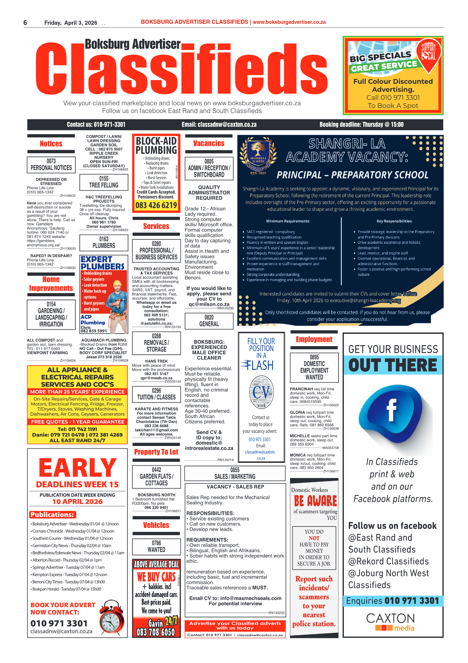 Boksburg Advertiser 3 April 2026 page 6
