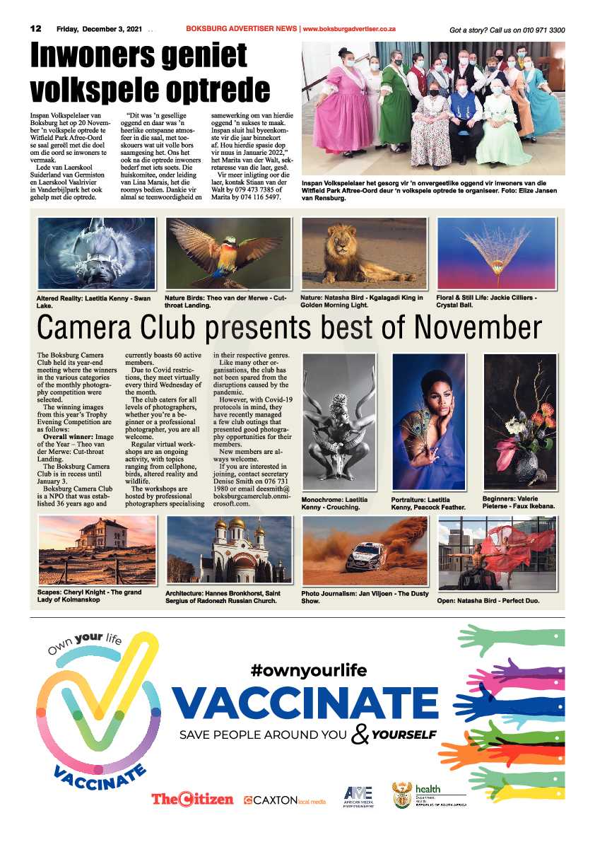 Boksburg Advertiser 3 December 2021 page 12