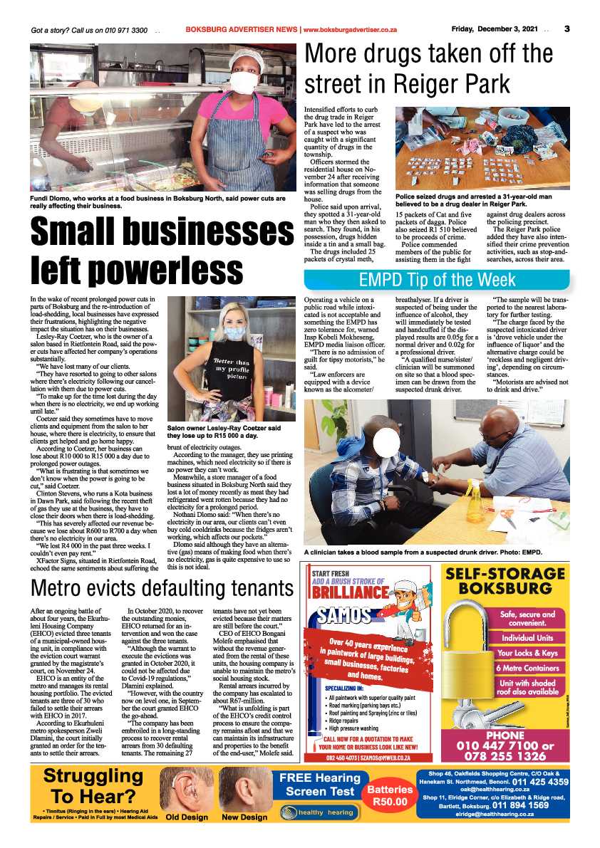 Boksburg Advertiser 3 December 2021 page 3