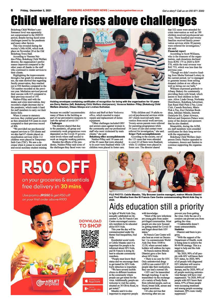Boksburg Advertiser 3 December 2021 page 6