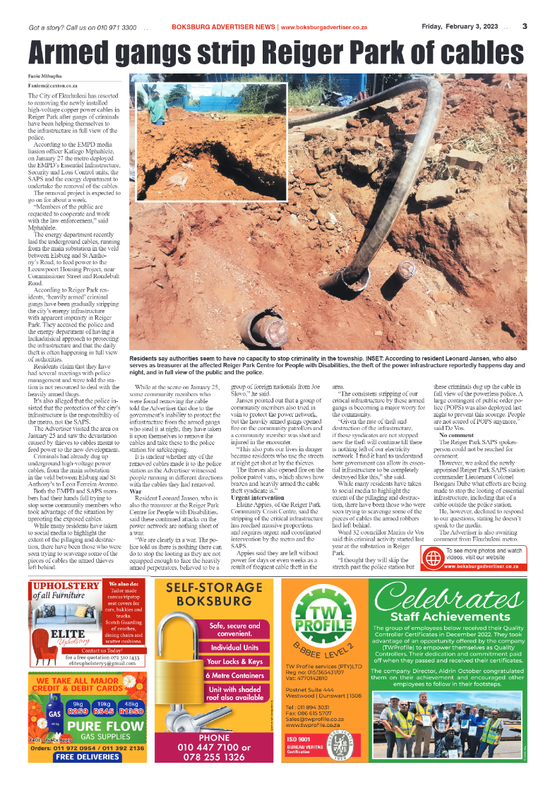 Boksburg Advertiser 3 February 2023 page 3