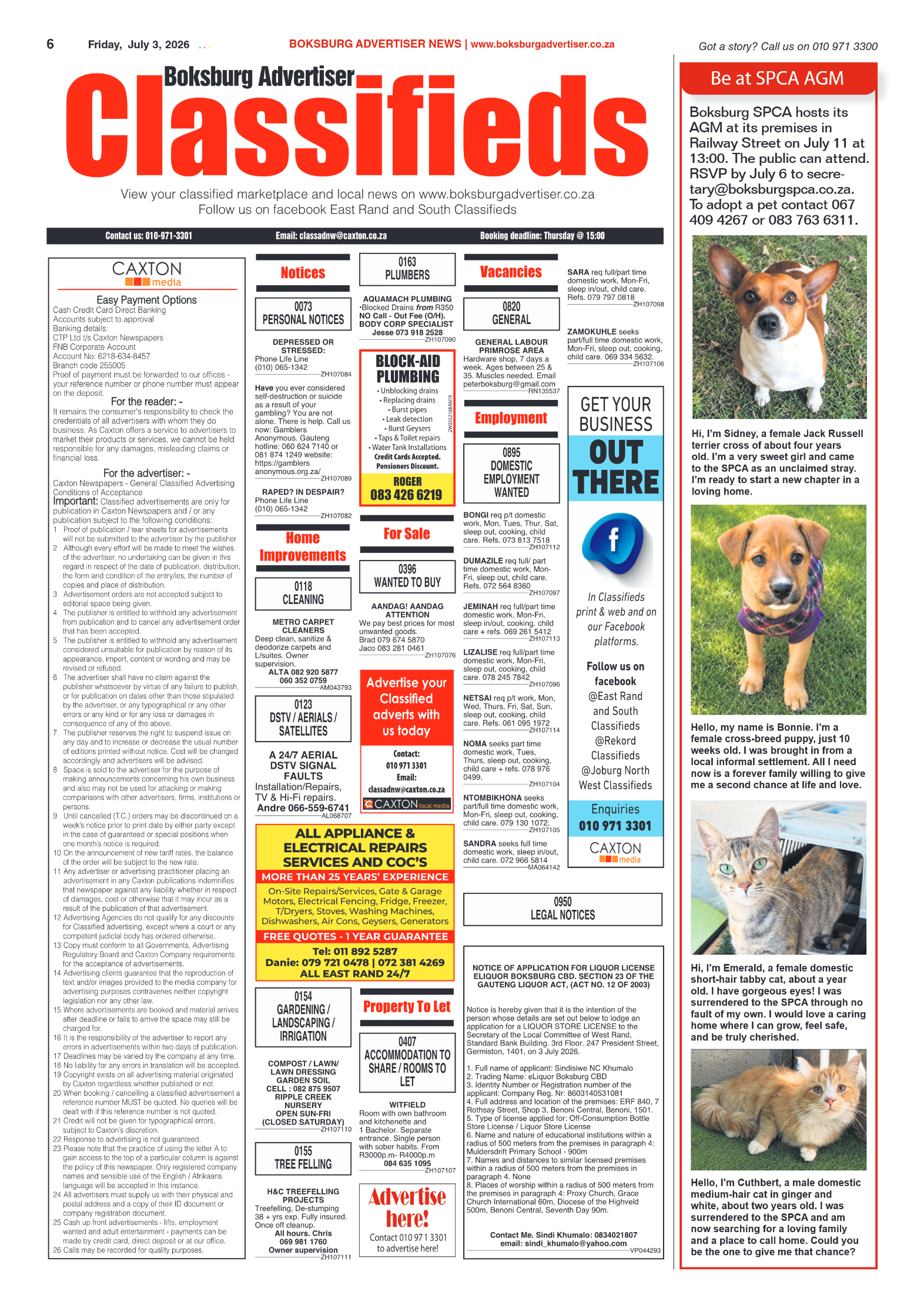 Boksburg Advertiser 3 July 2026 page 6