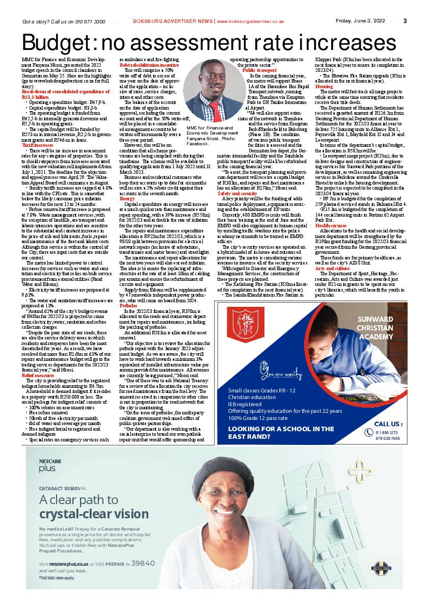 Boksburg Advertiser 3 June 2022 page 3