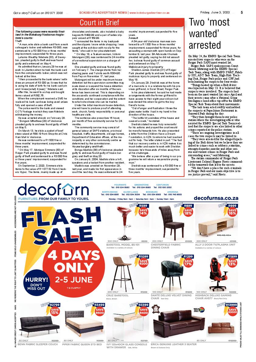 Boksburg Advertiser 3 June 2022 page 5