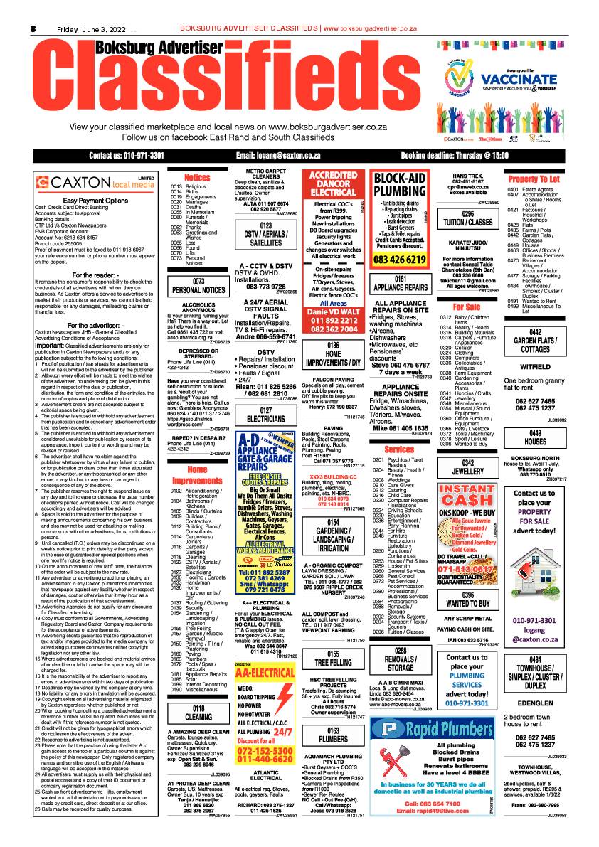 Boksburg Advertiser 3 June 2022 page 8