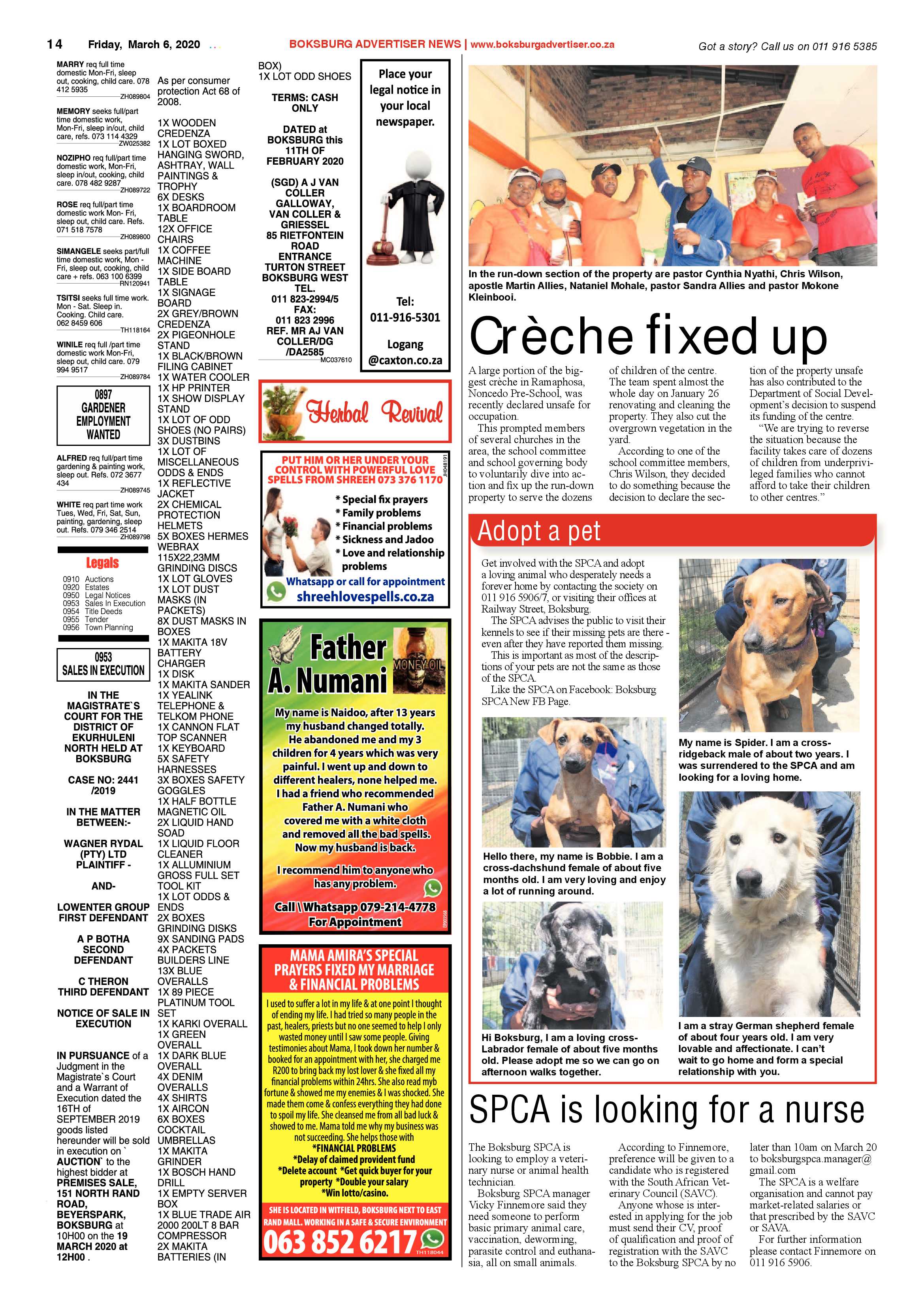 Boksburg Advertiser 3 March 2020 page 14
