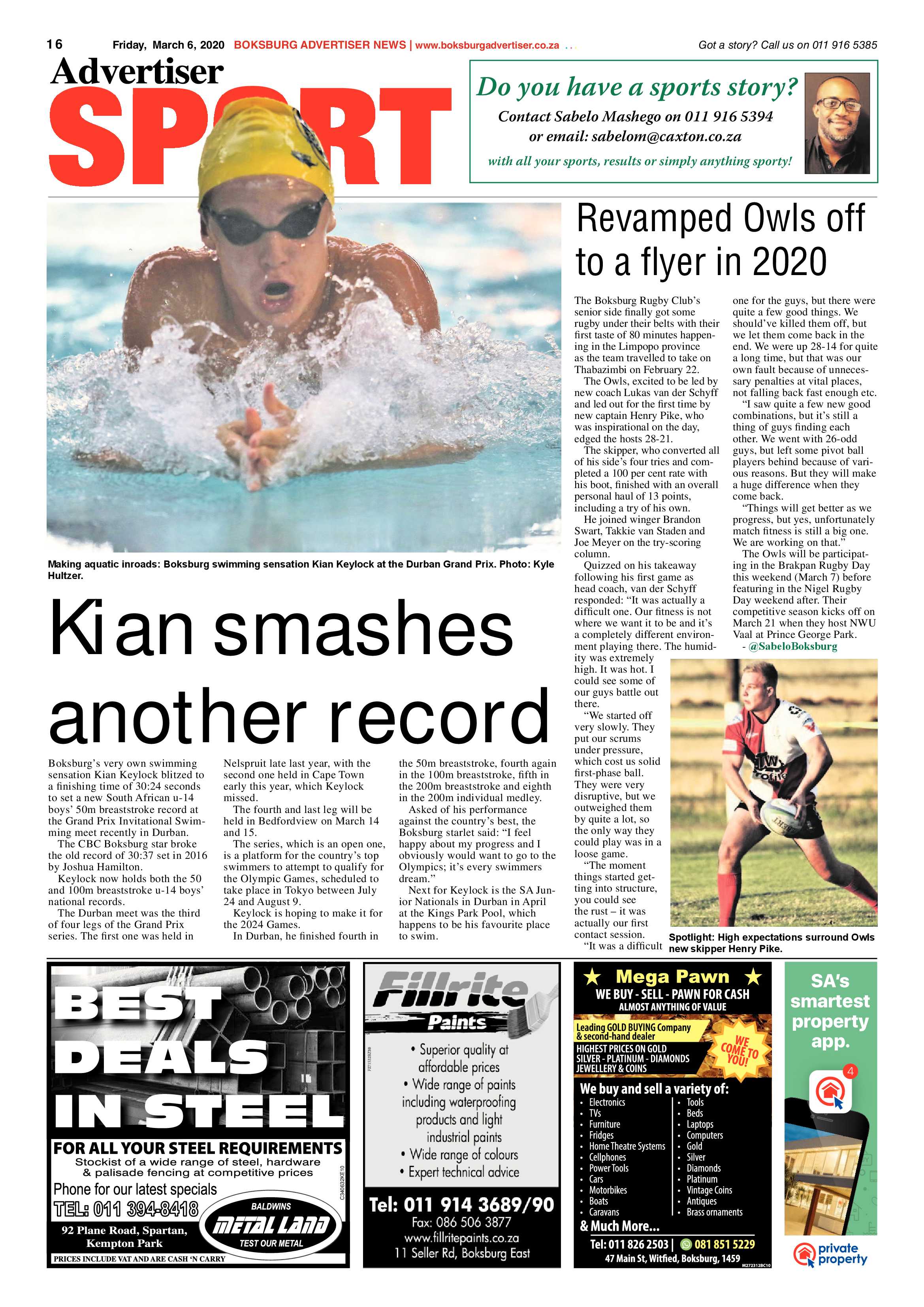 Boksburg Advertiser 3 March 2020 page 16