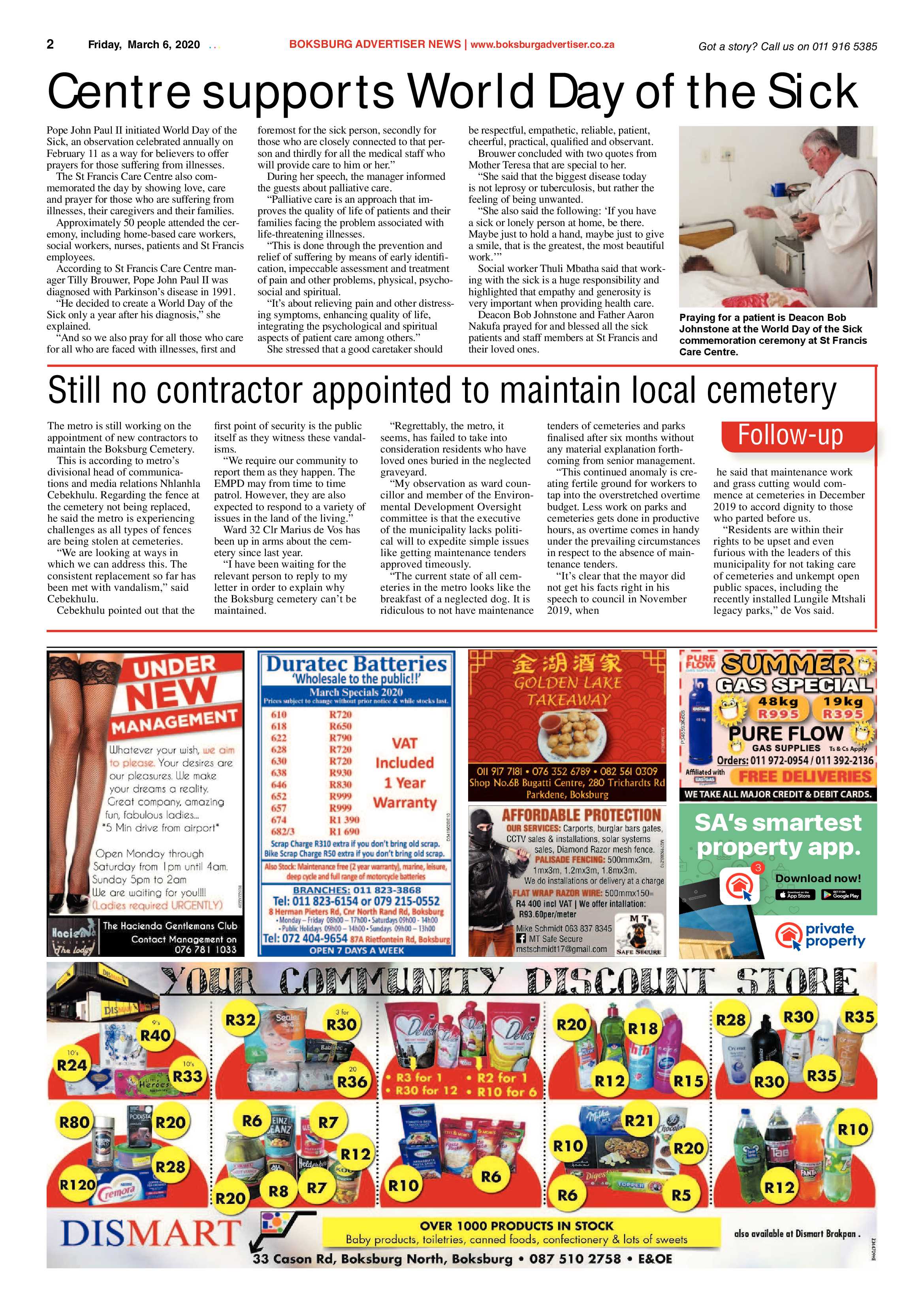 Boksburg Advertiser 3 March 2020 page 2