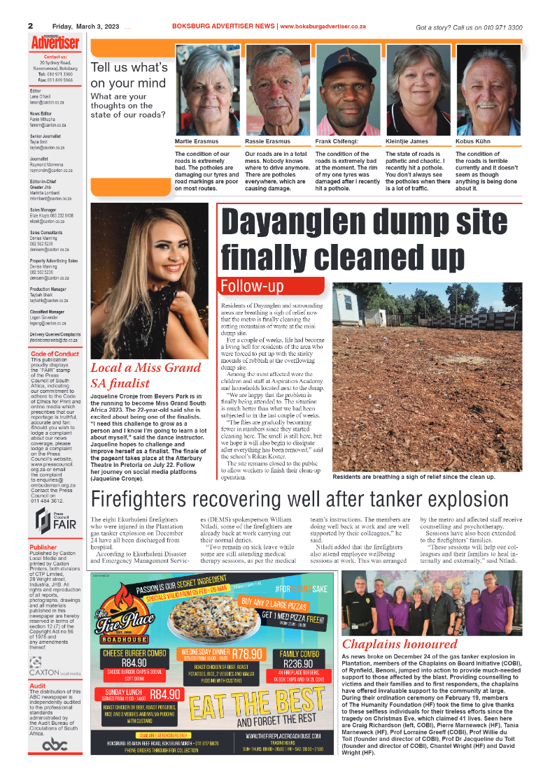 Boksburg Advertiser 3 March 2023 page 2
