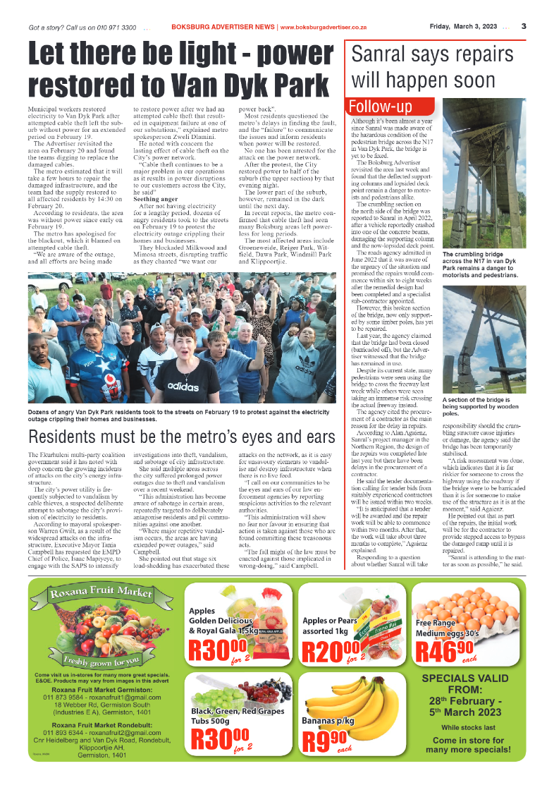 Boksburg Advertiser 3 March 2023 page 3