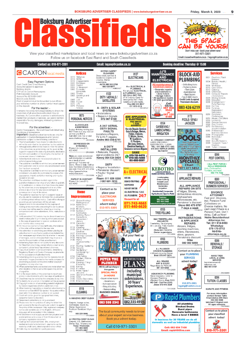 Boksburg Advertiser 3 March 2023 page 9