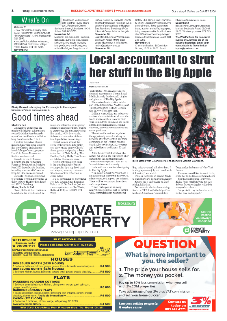 Boksburg Advertiser 3 November 2023 page 16