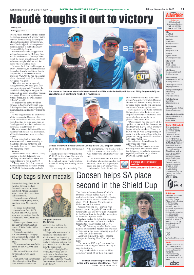 Boksburg Advertiser 3 November 2023 page 19