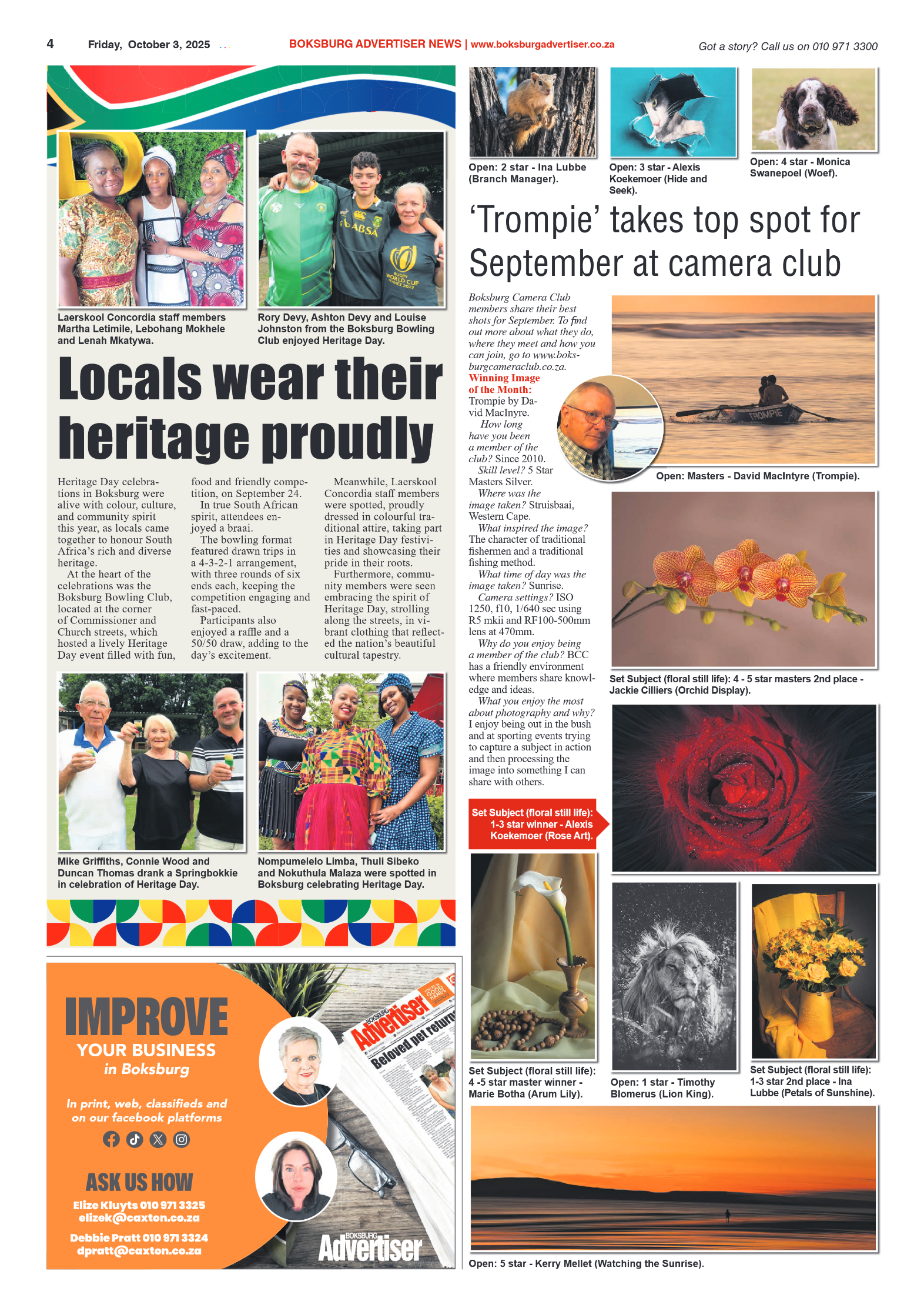 Boksburg Advertiser 3 October 2025 page 4