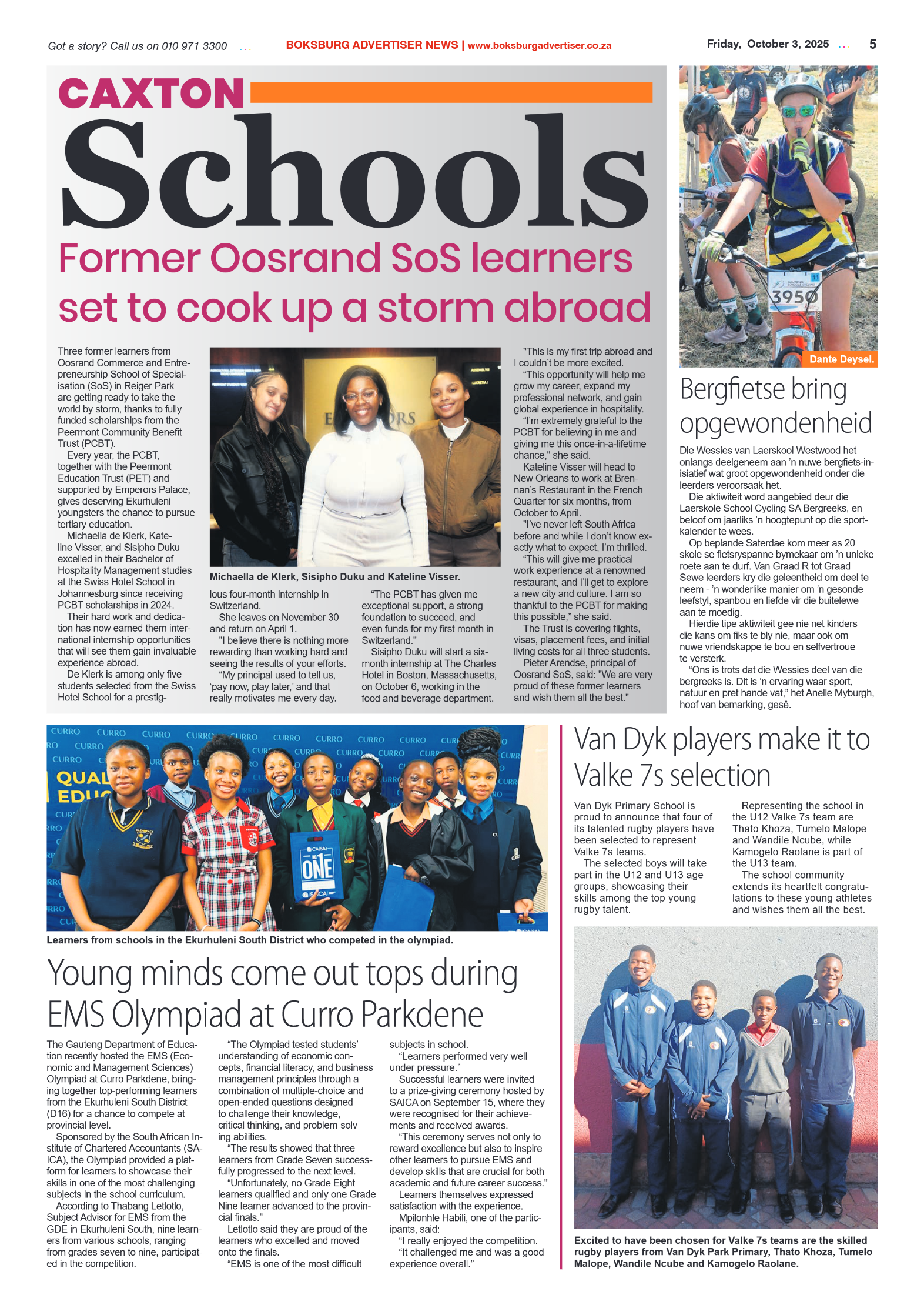 Boksburg Advertiser 3 October 2025 page 5