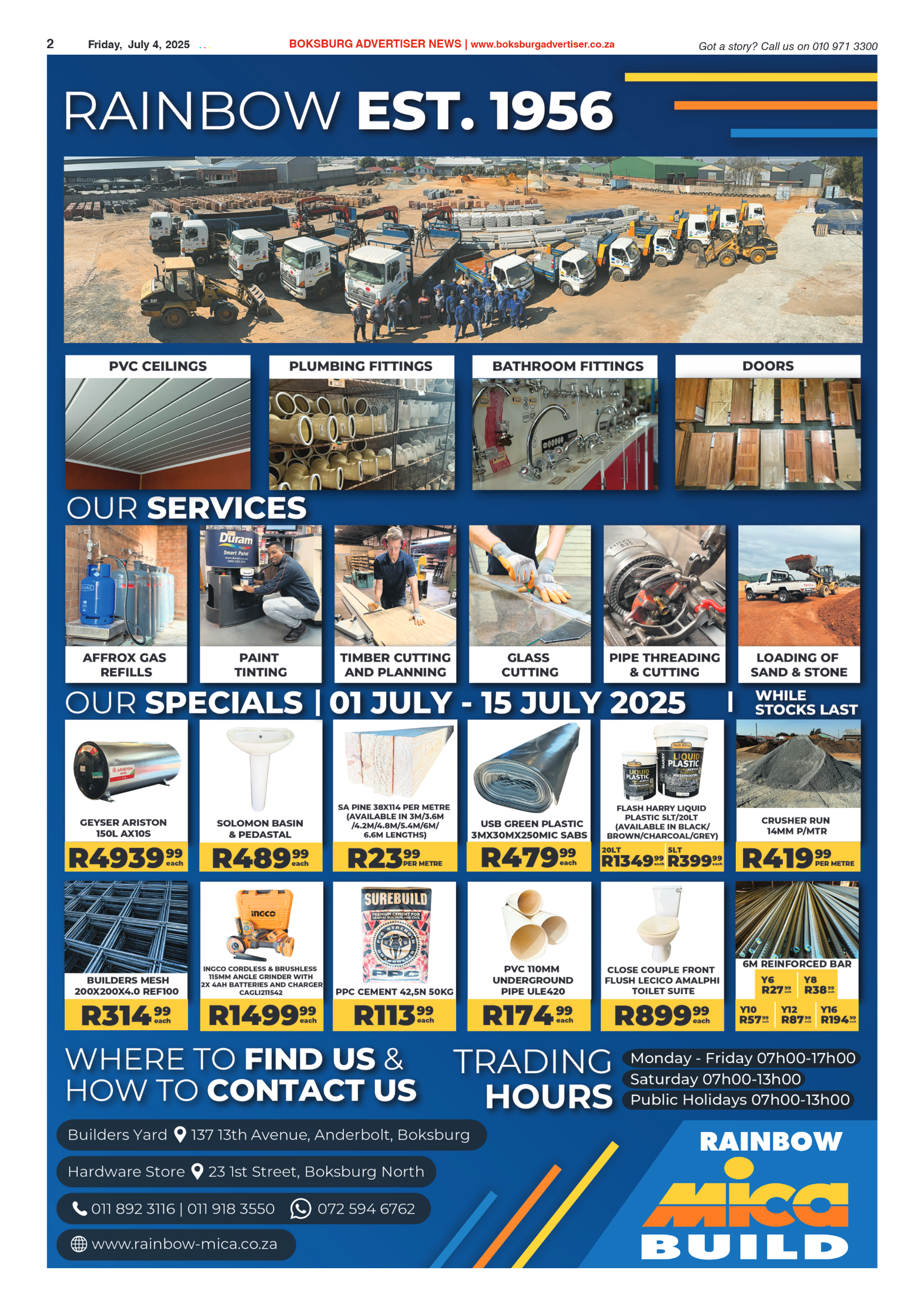 Boksburg Advertiser 4 July 2025 page 2