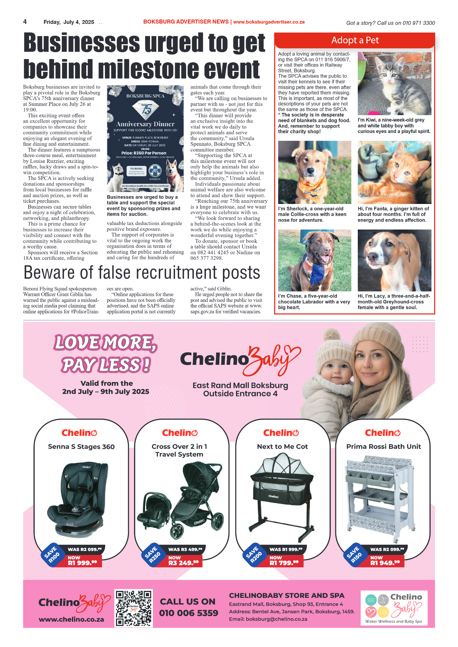 Boksburg Advertiser 4 July 2025 page 4