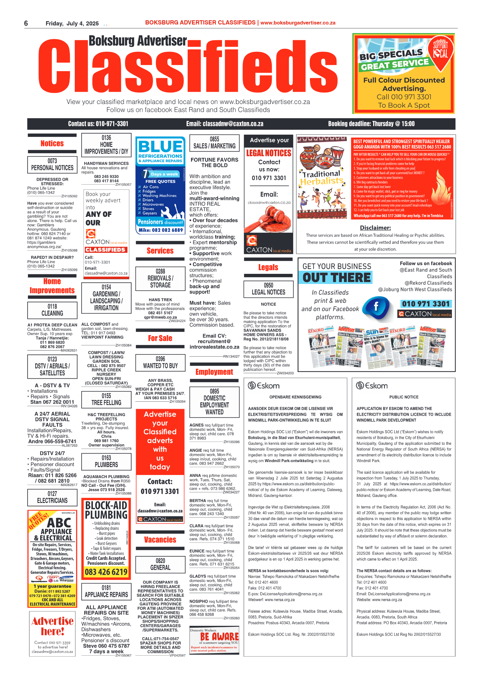 Boksburg Advertiser 4 July 2025 page 6