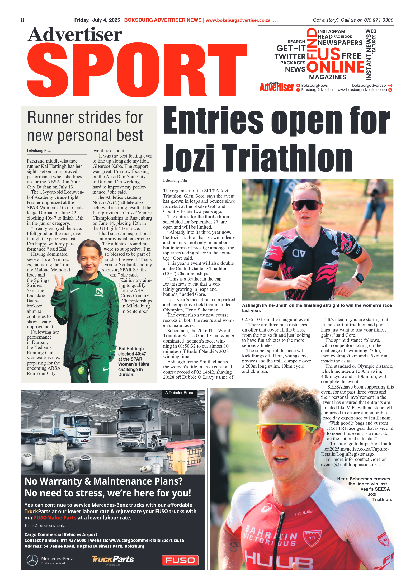 Boksburg Advertiser 4 July 2025 page 8