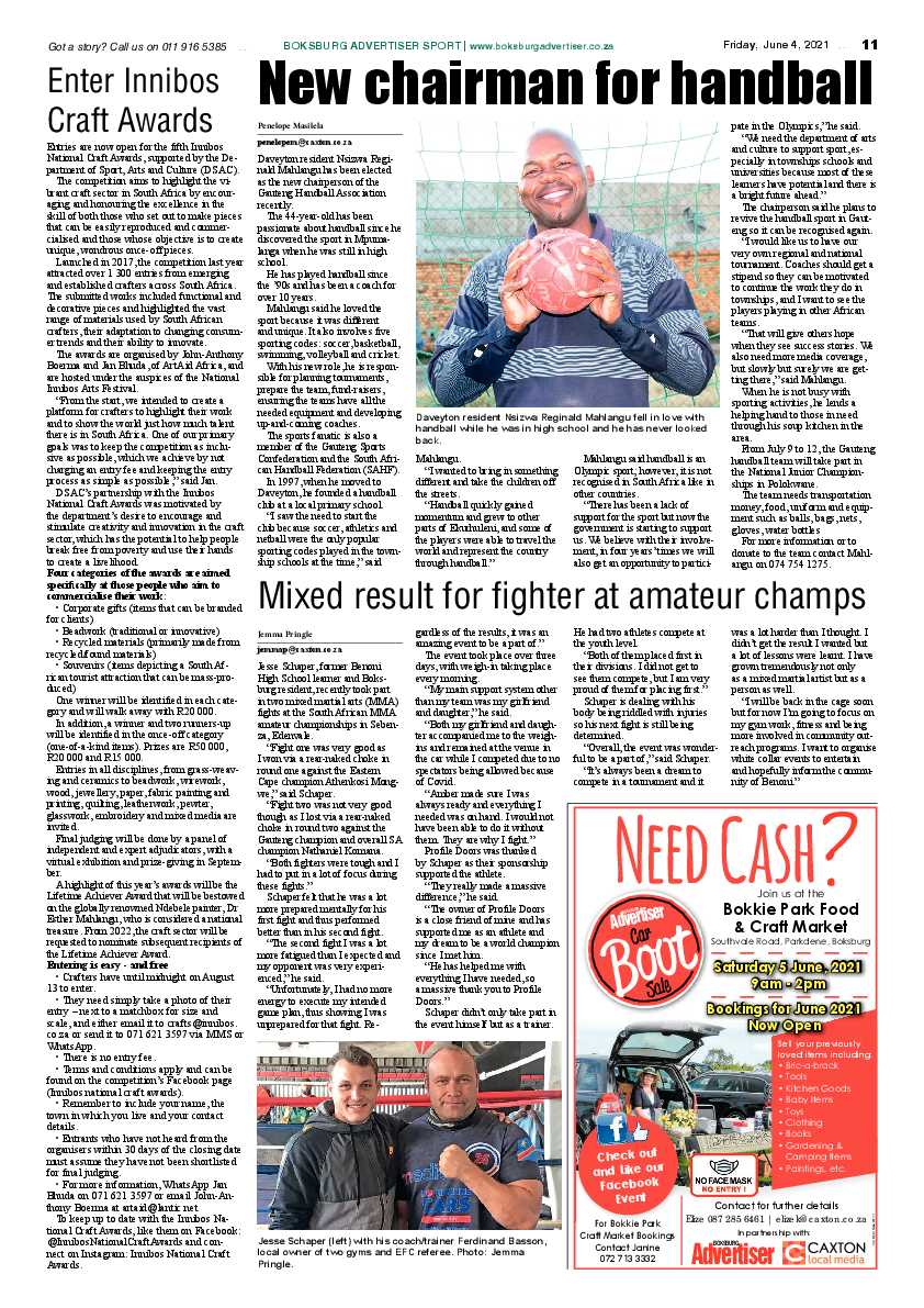 Boksburg Advertiser 4 June 2021 page 11