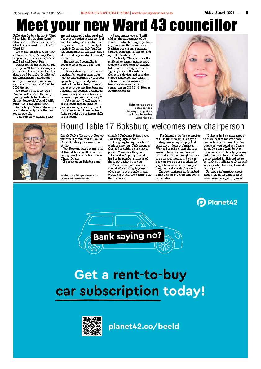 Boksburg Advertiser 4 June 2021 page 5