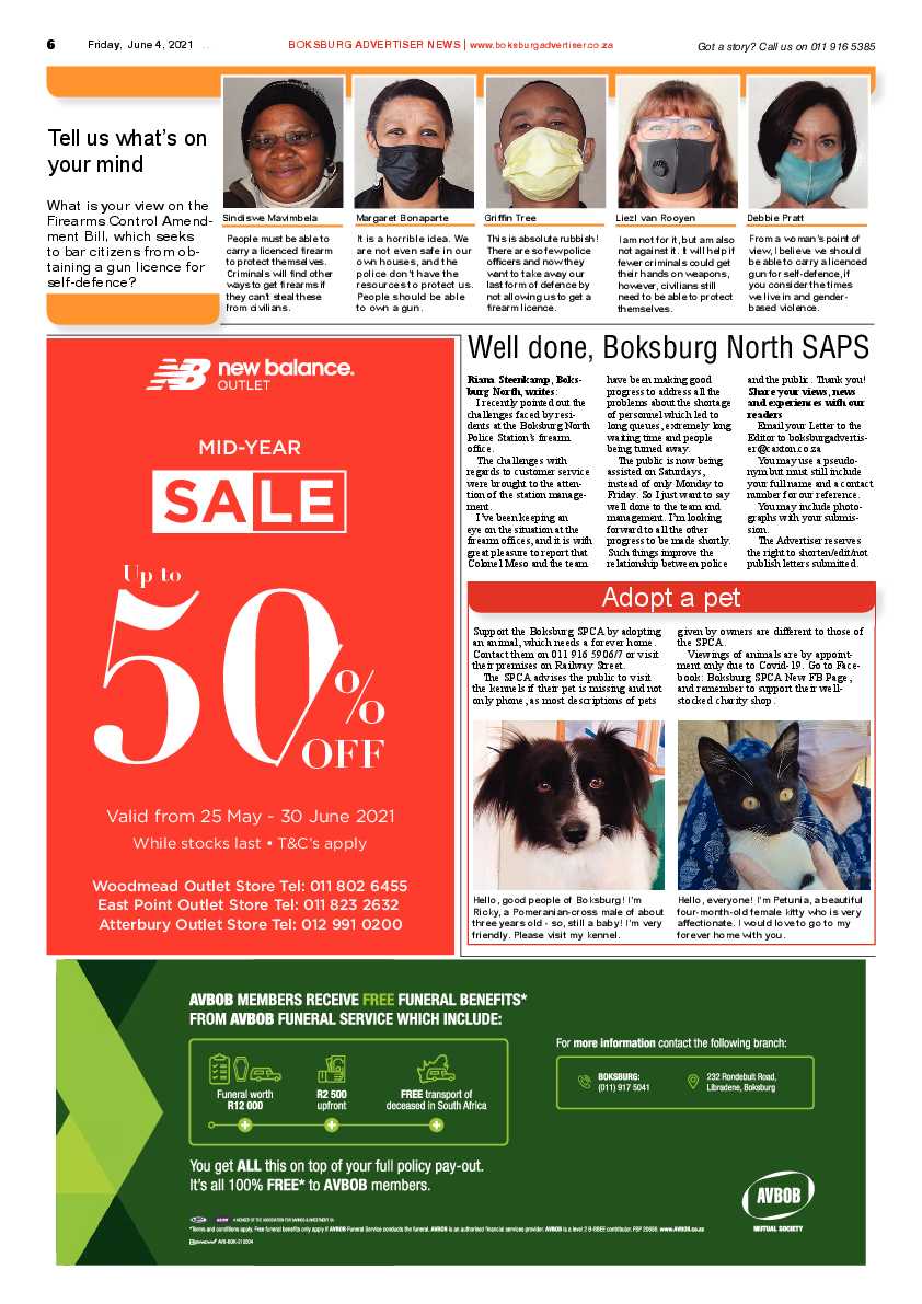 Boksburg Advertiser 4 June 2021 page 6