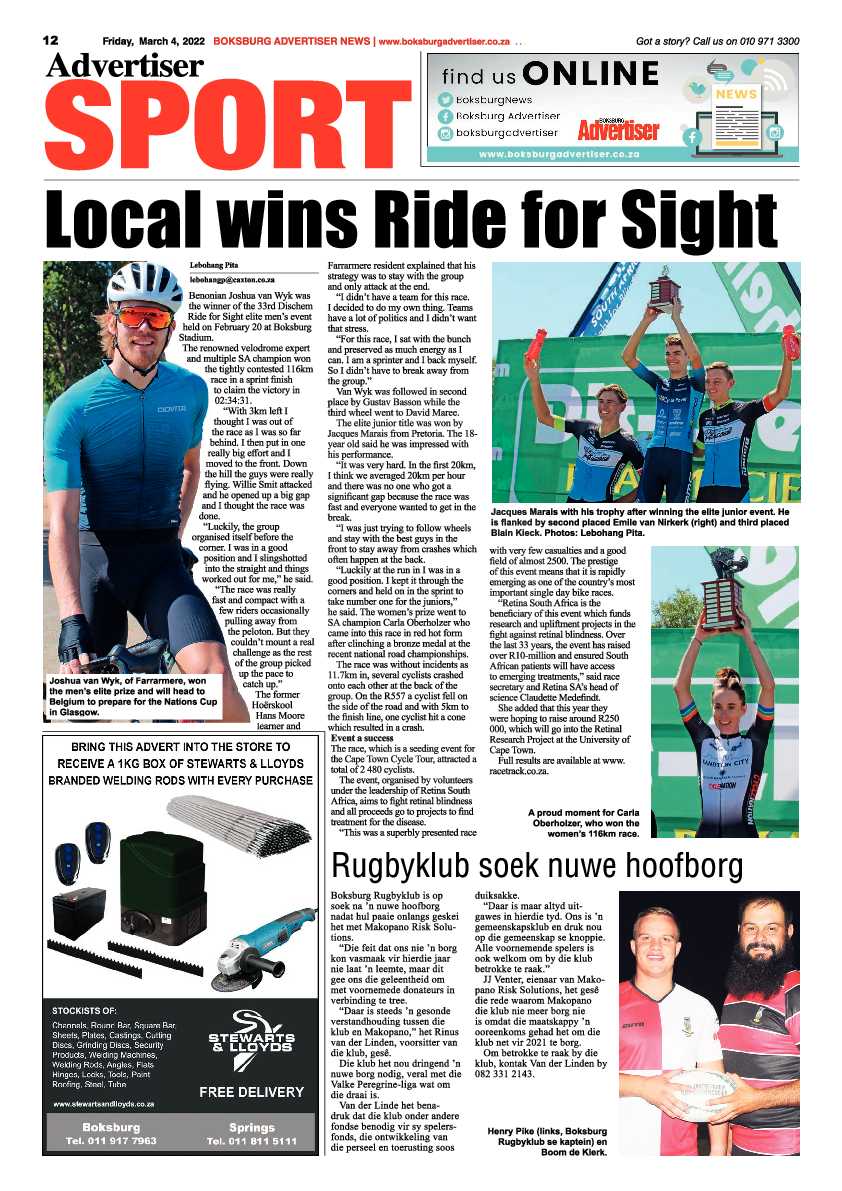 Boksburg Advertiser 4 March 2022 page 12