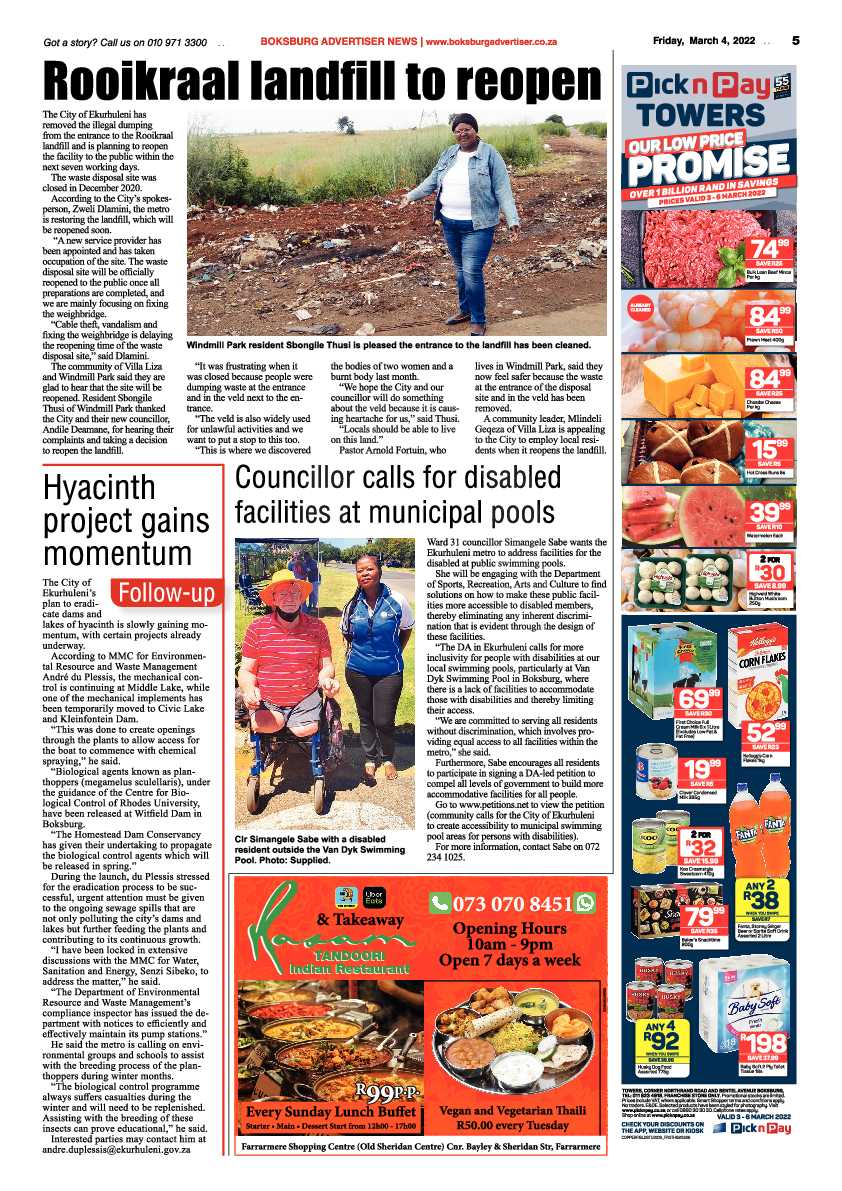 Boksburg Advertiser 4 March 2022 page 5
