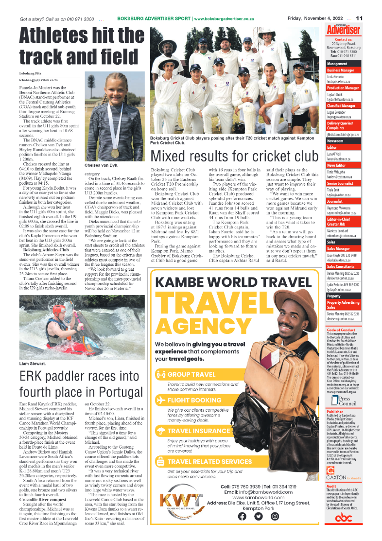 Boksburg Advertiser 4 Nov 2022 page 19