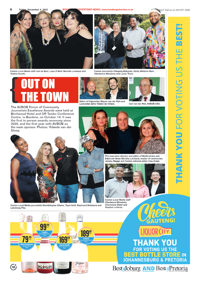 Boksburg Advertiser 4 Nov 2022 page 6