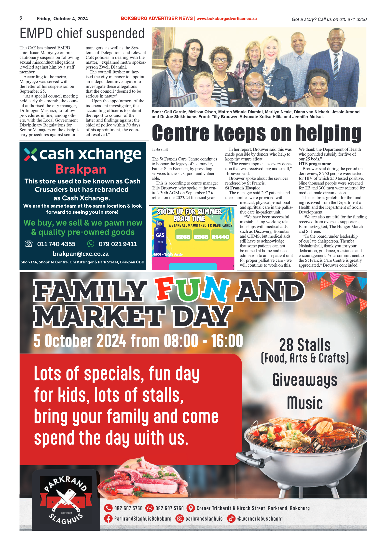 Boksburg Advertiser 4 October 2024 page 2