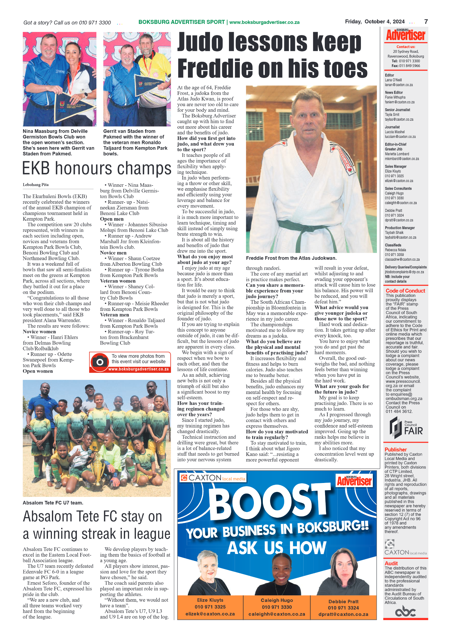 Boksburg Advertiser 4 October 2024 page 7