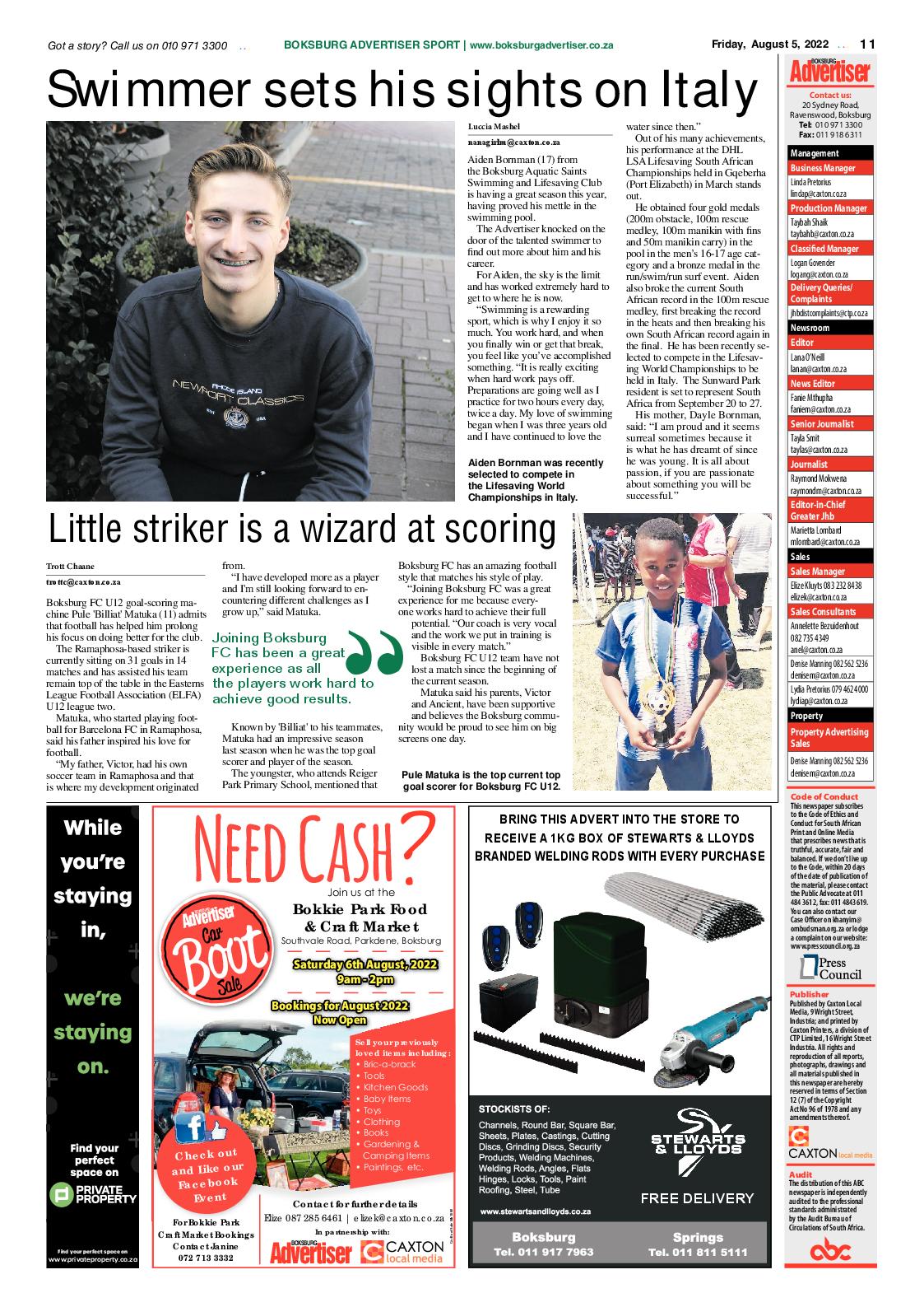 Boksburg Advertiser 5 August 2022 page 19