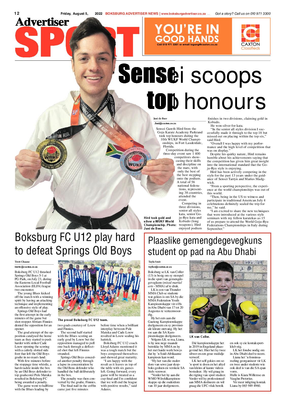 Boksburg Advertiser 5 August 2022 page 20