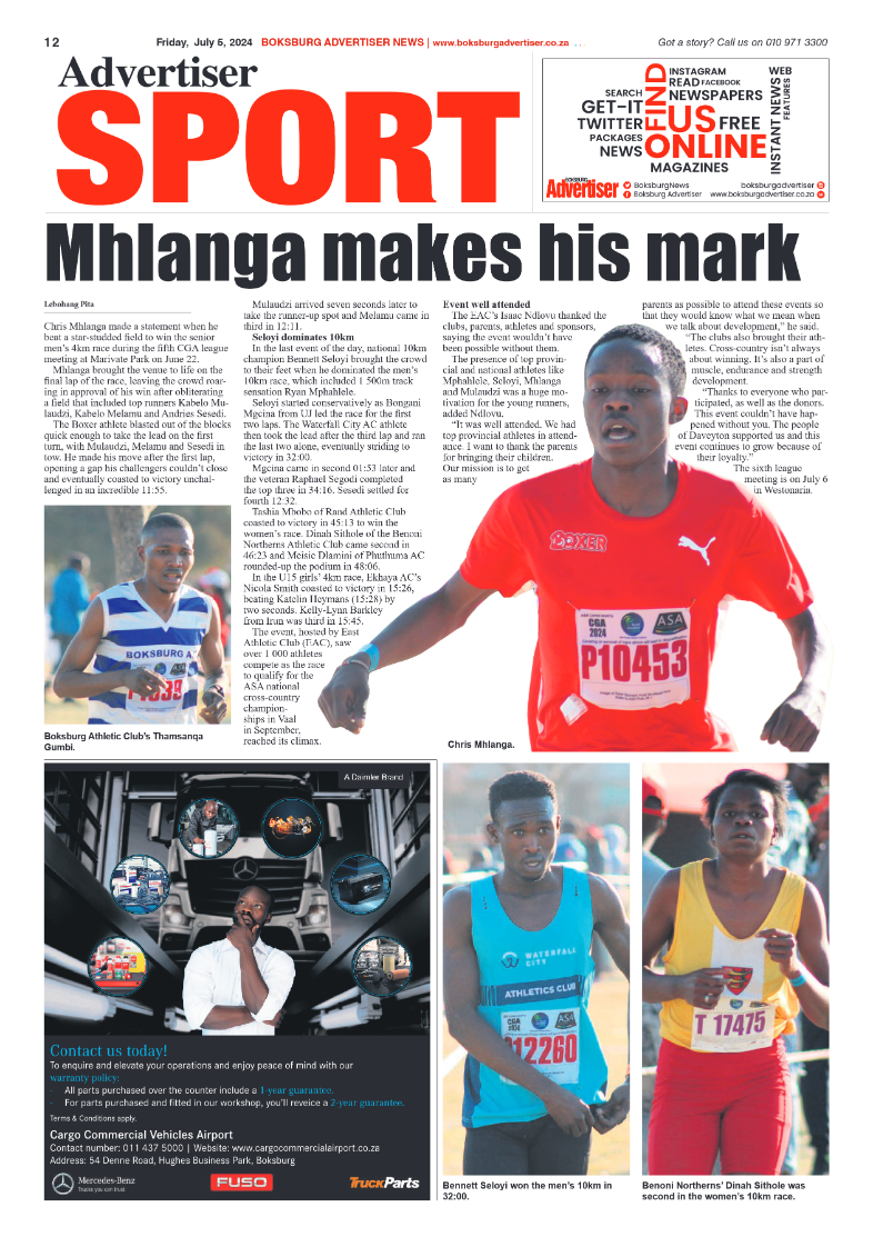 Boksburg Advertiser 5 July 2024 page 12