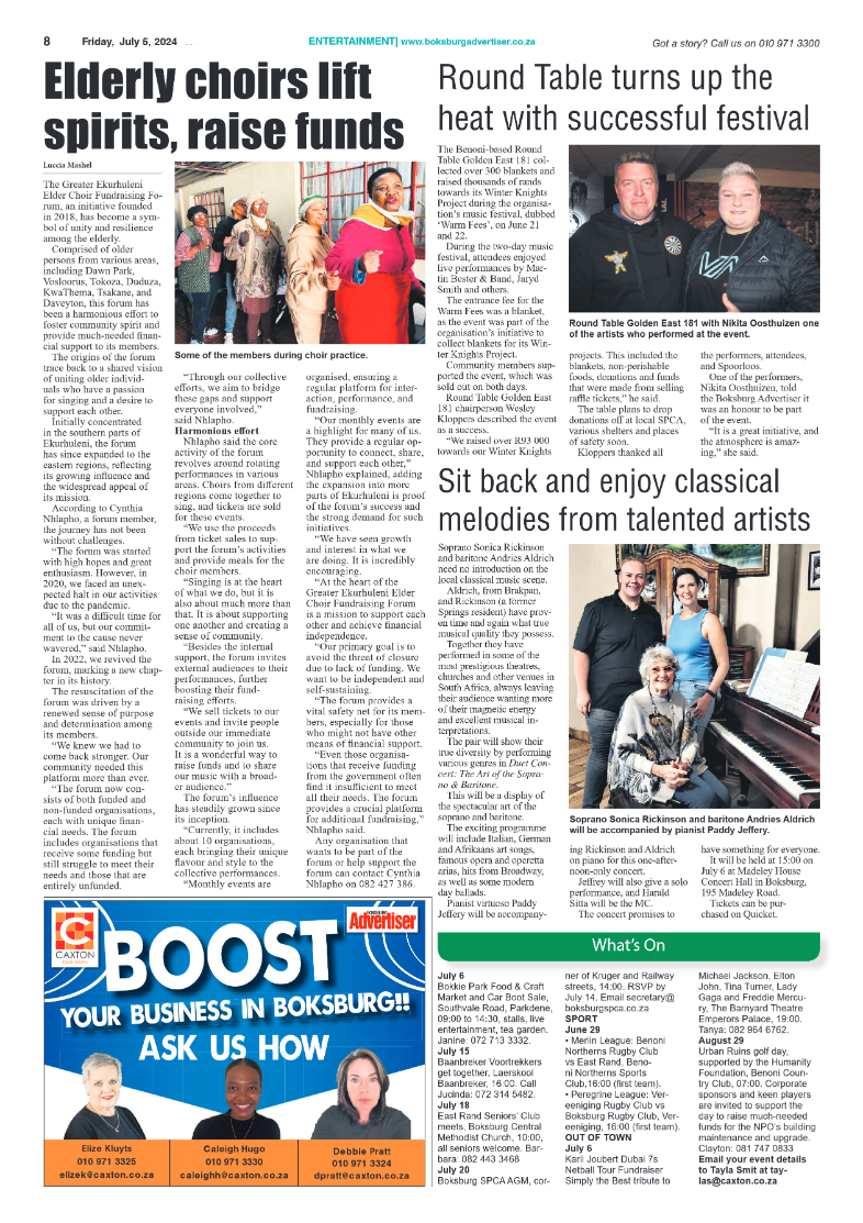 Boksburg Advertiser 5 July 2024 page 8